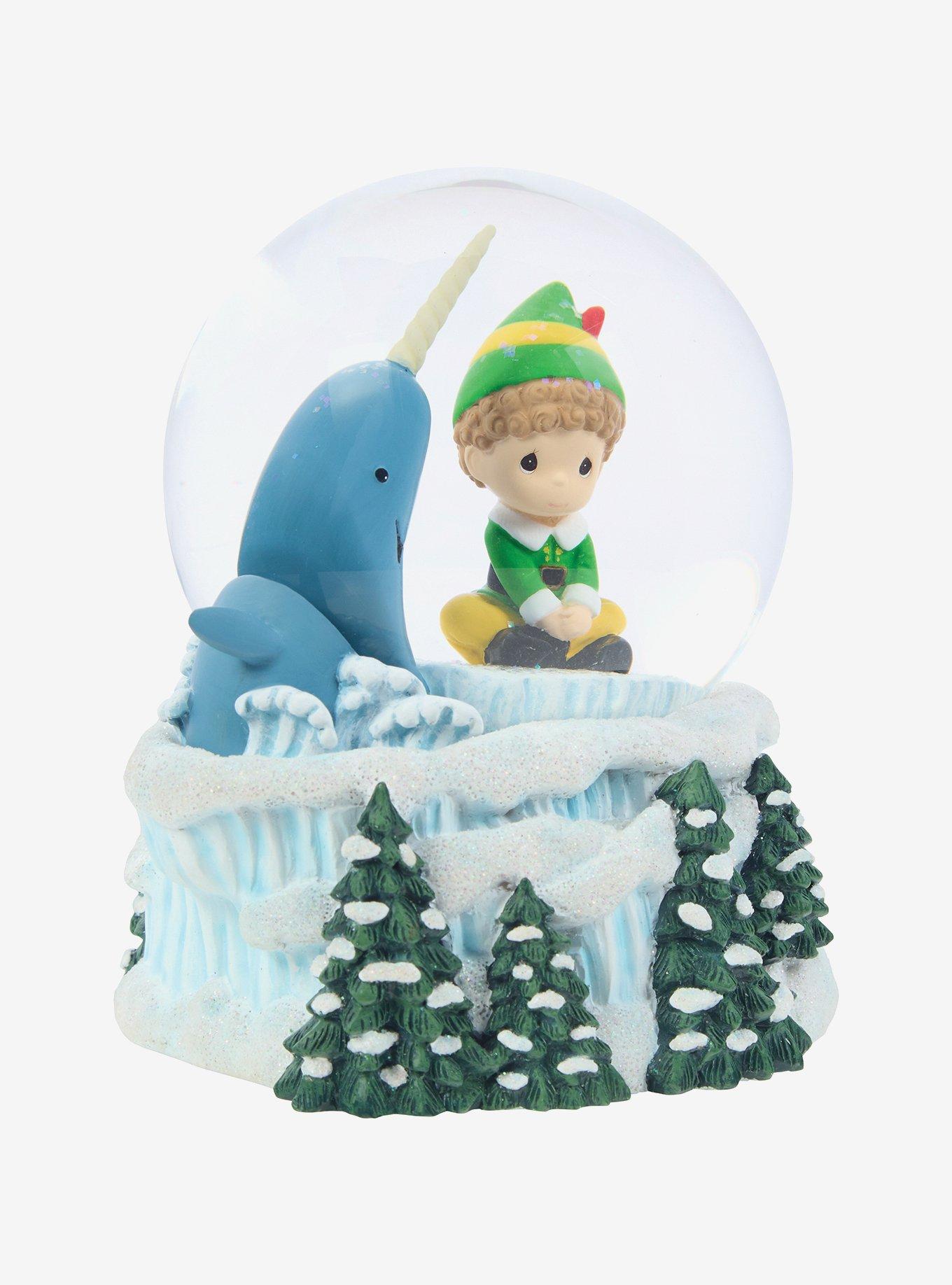 Precious Moments Elf Narwhal Snow Globe, , alternate - view 3