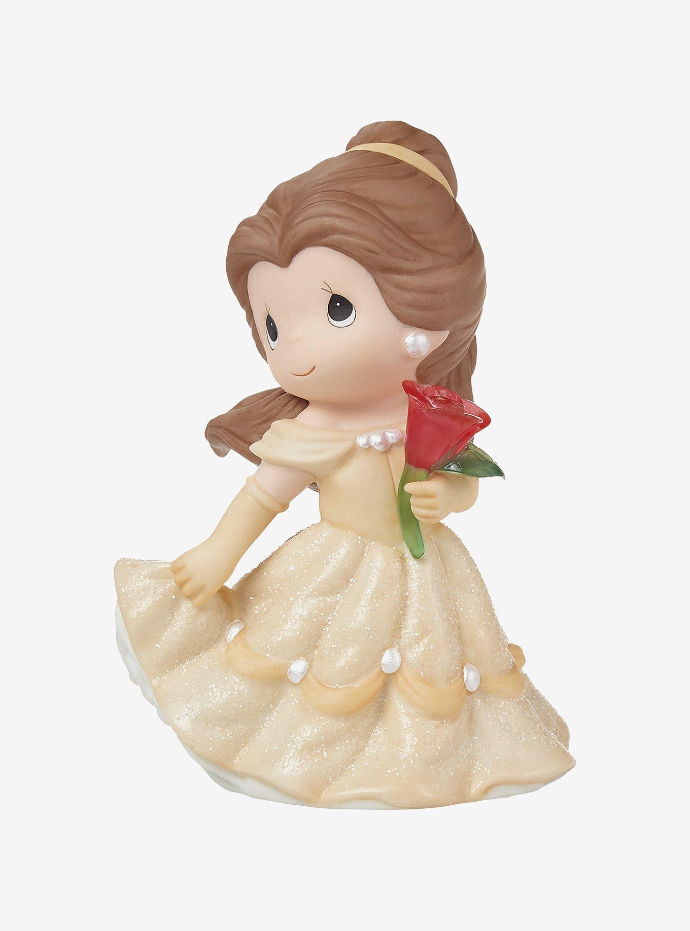 Precious Moments Disney Belle With Glass Rose Figurine