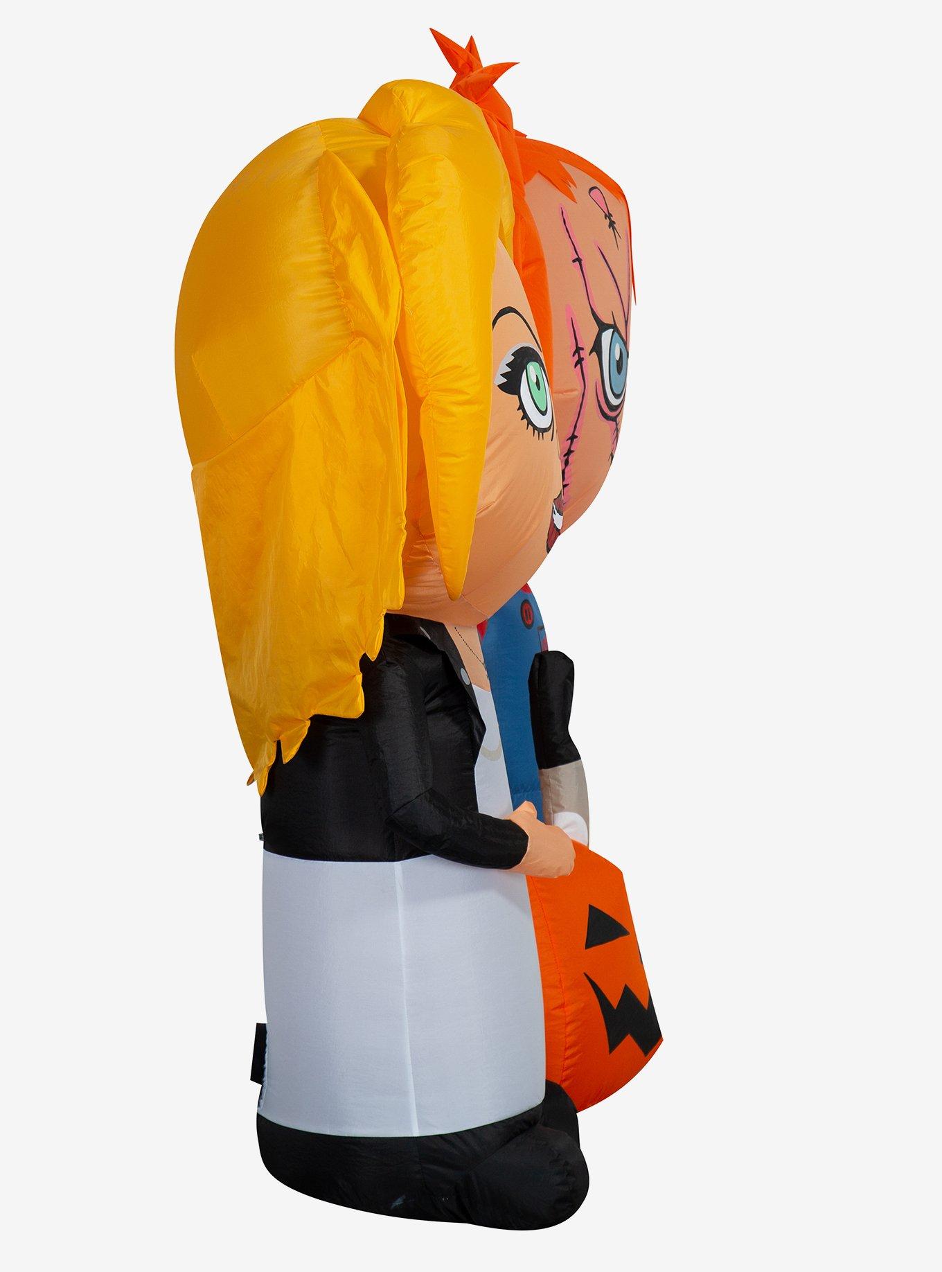 Child's Play Chucky and Tiffany Inflatable with Jack-O'-Lantern Airblown, , alternate - view 3