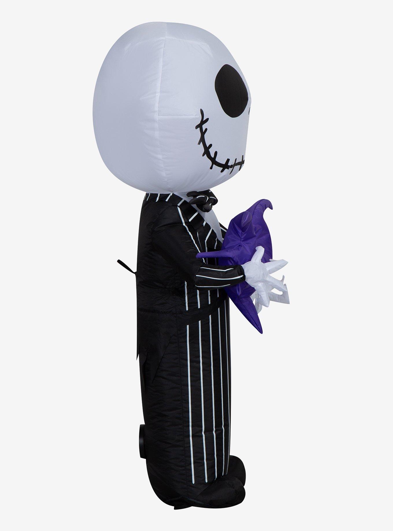 Disney Nightmare Before Christmas Jack Skellington Inflatable with Bat Airblown, , alternate - view 3