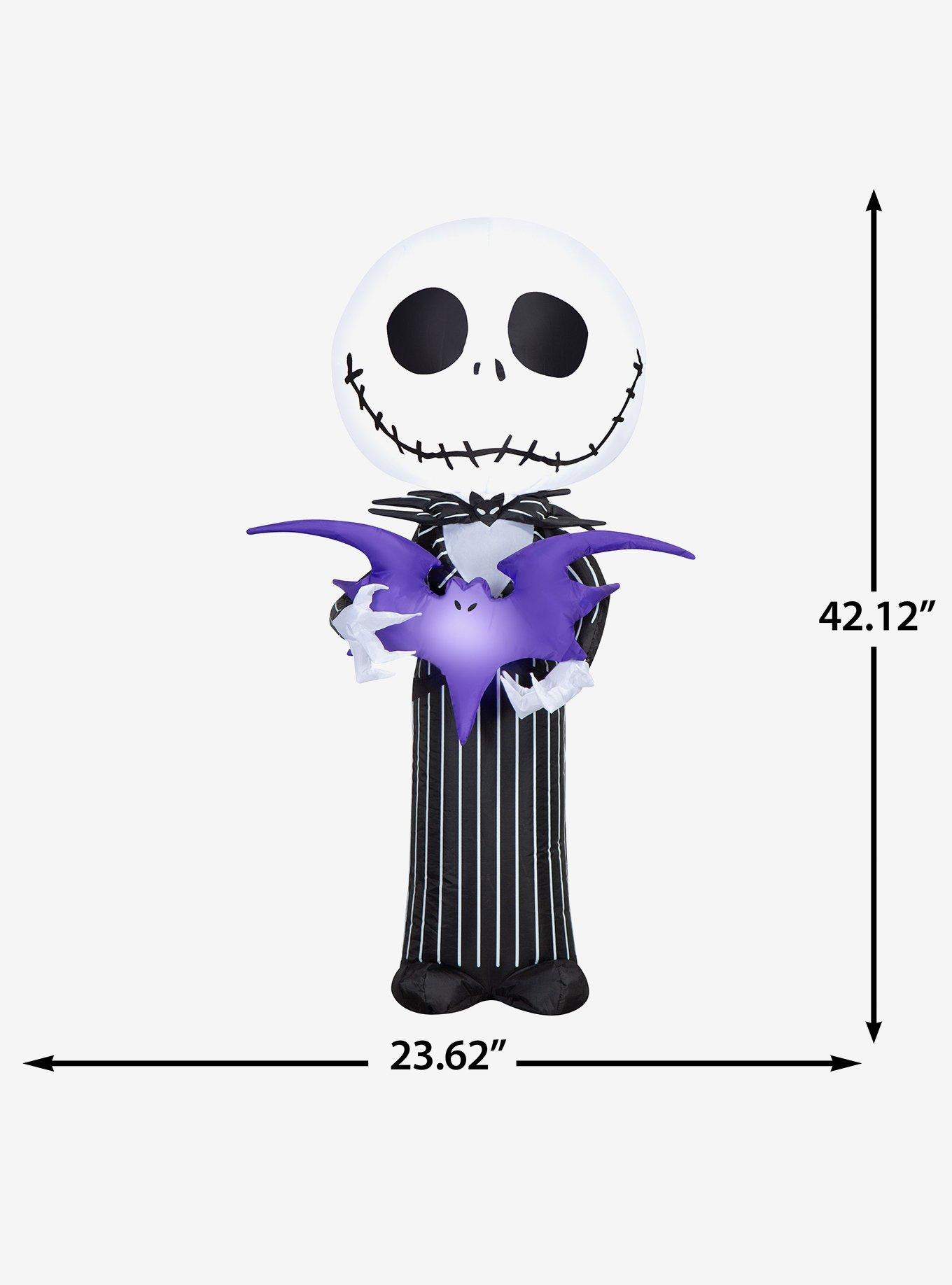 Disney Nightmare Before Christmas Jack Skellington Inflatable with Bat Airblown, , alternate - view 4