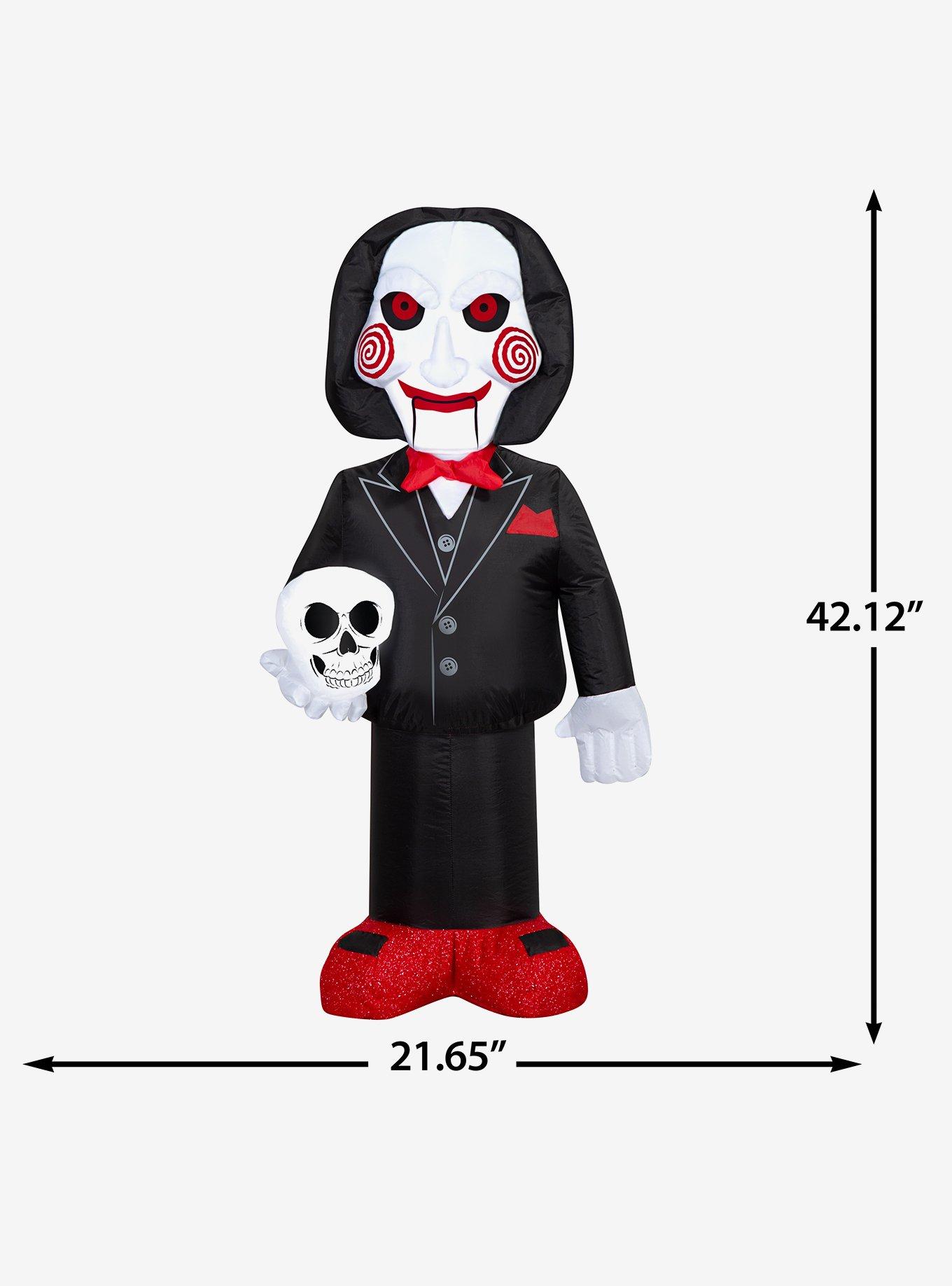 Saw Billy The Puppet Inflatable Holding Skull Airblown, , alternate - view 4