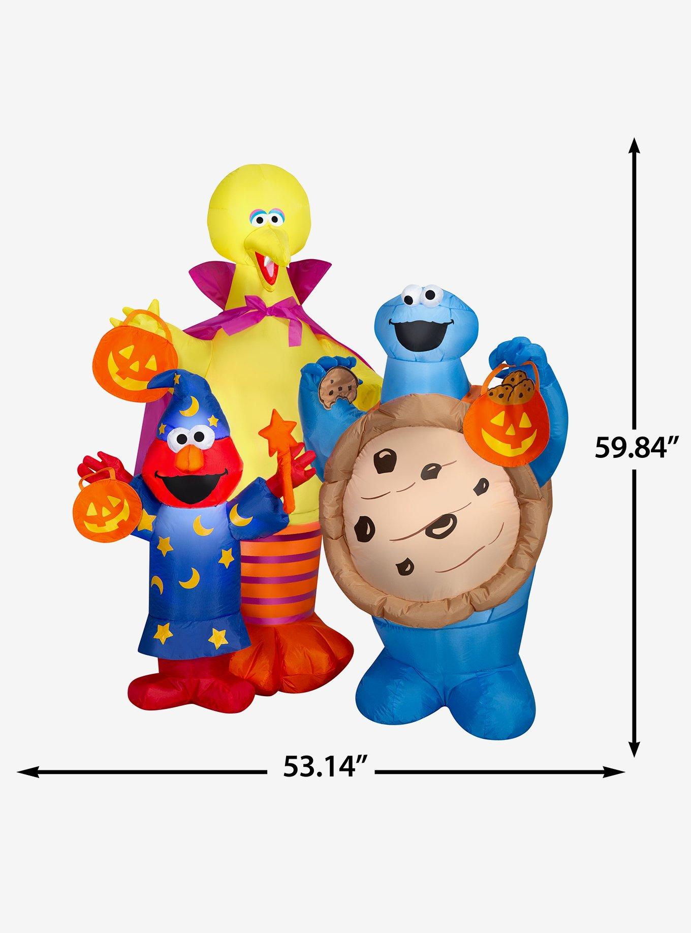 Sesame Street Inflatable Scene with Elmo Big Bird and Cookie Monster Airblown, , alternate - view 4