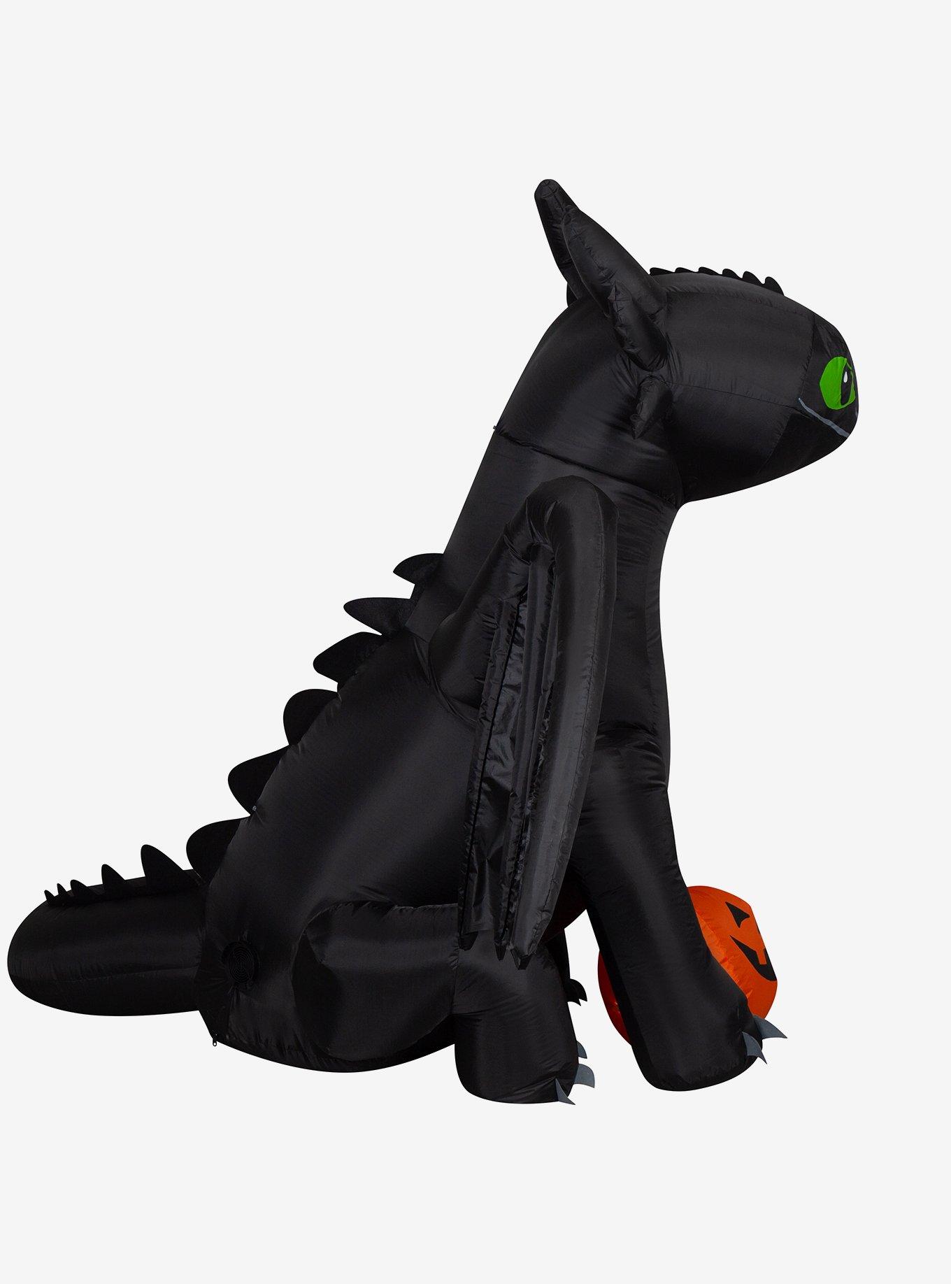 How To Train Your Dragon Toothless Inflatable with Pumpkin Airblown, , alternate - view 3