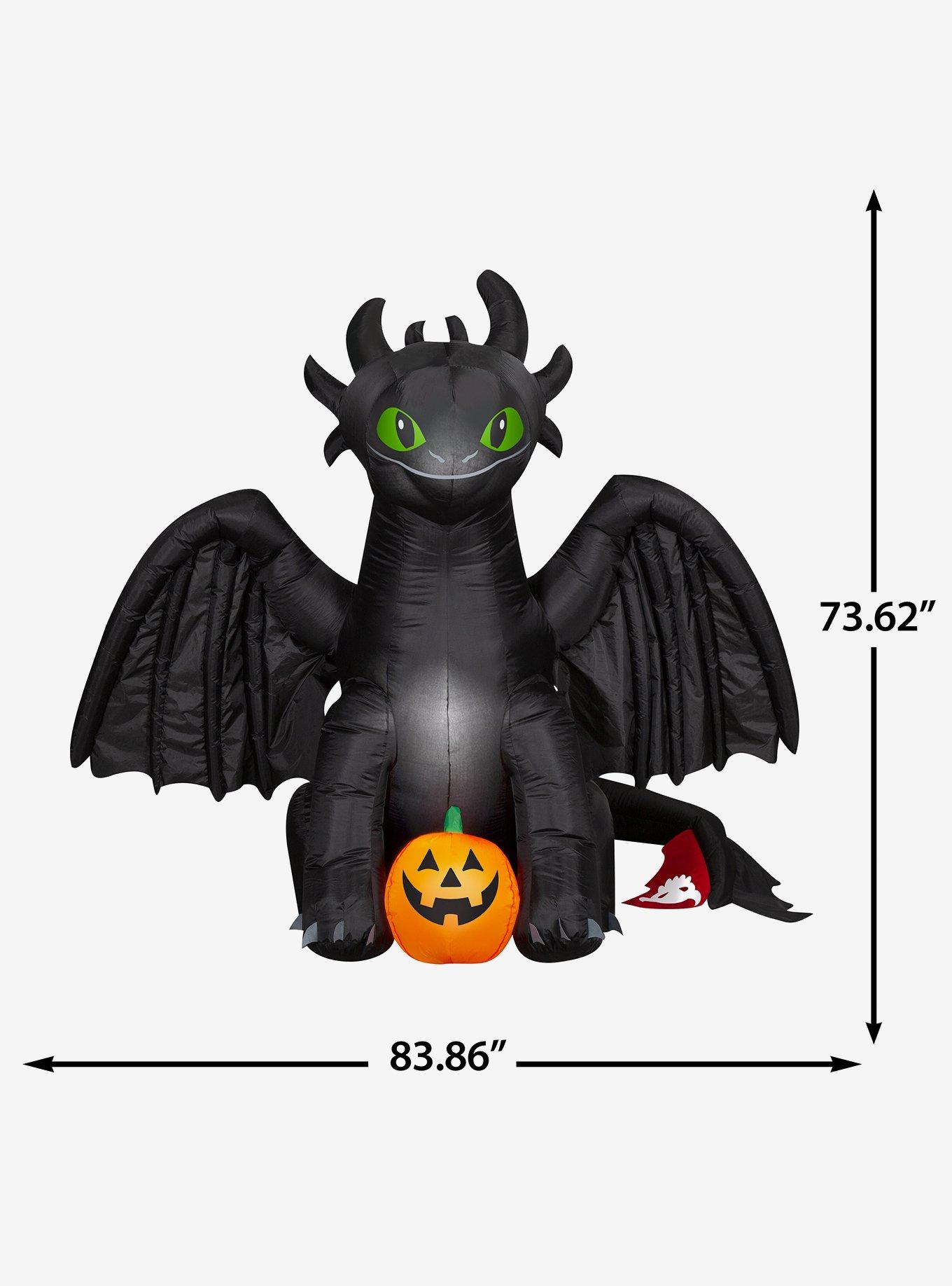 How To Train Your Dragon Toothless Inflatable with Pumpkin Airblown, , alternate - view 4