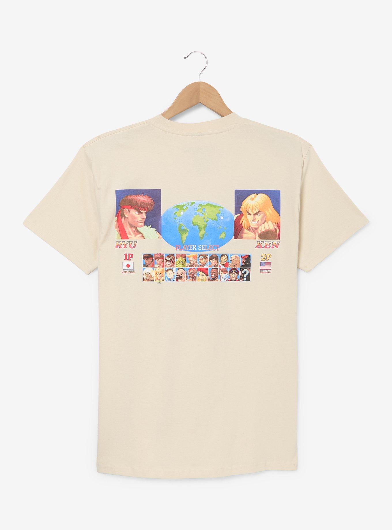 Street Fighter II Character Selection T-Shirt - BoxLunch Exclusive, BEIGE, alternate - view 2