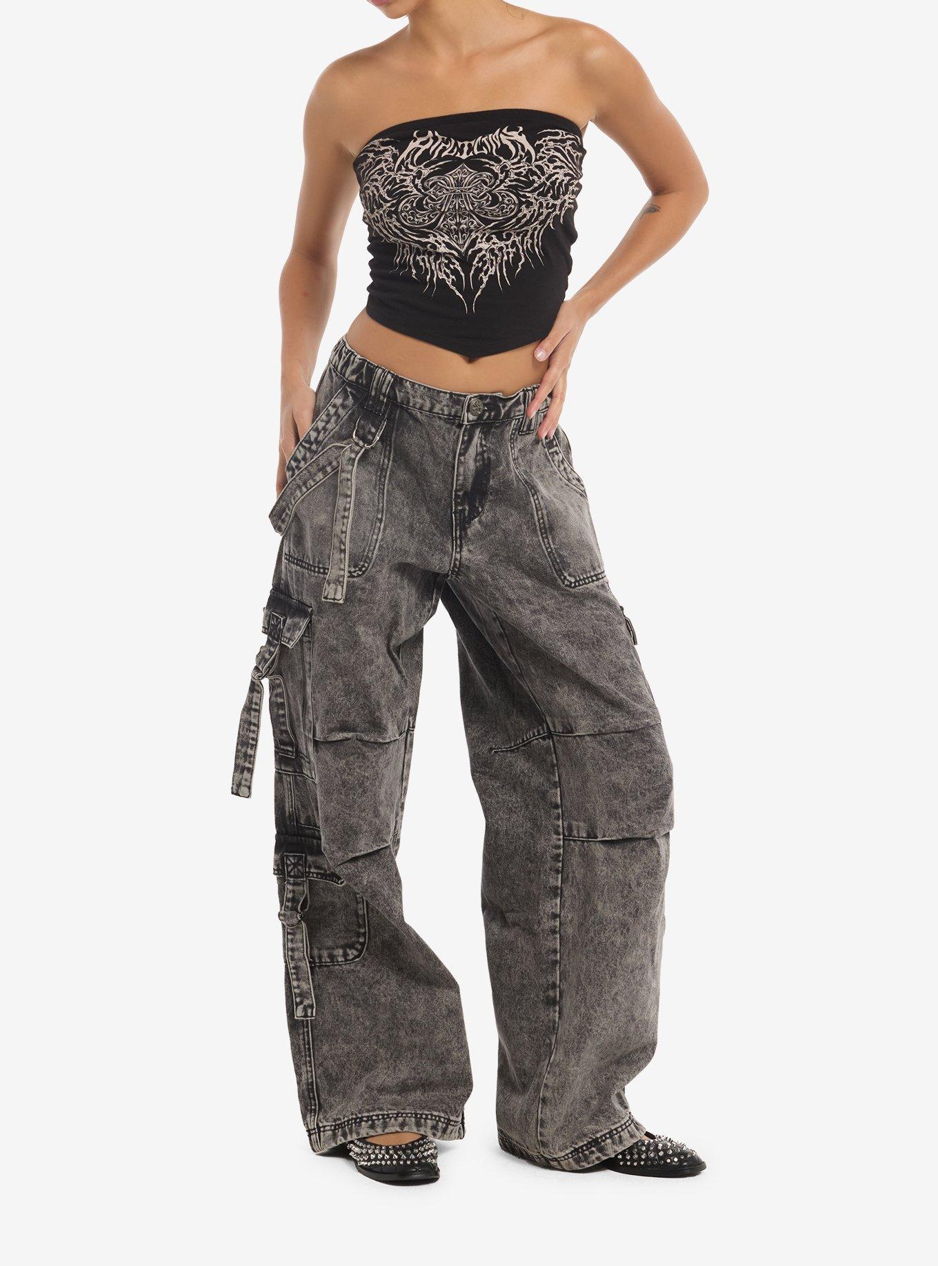 Affliction Filigree Cyber Wing Girls Tube Top, MULTI, alternate - view 2