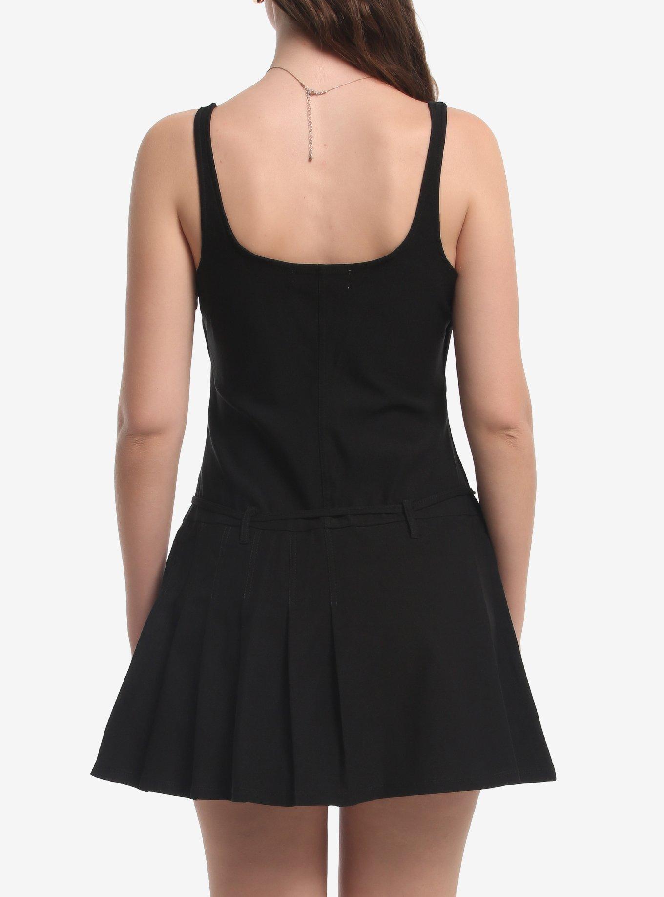Black Waist Tie Skort Dress, MULTI, alternate - view 3