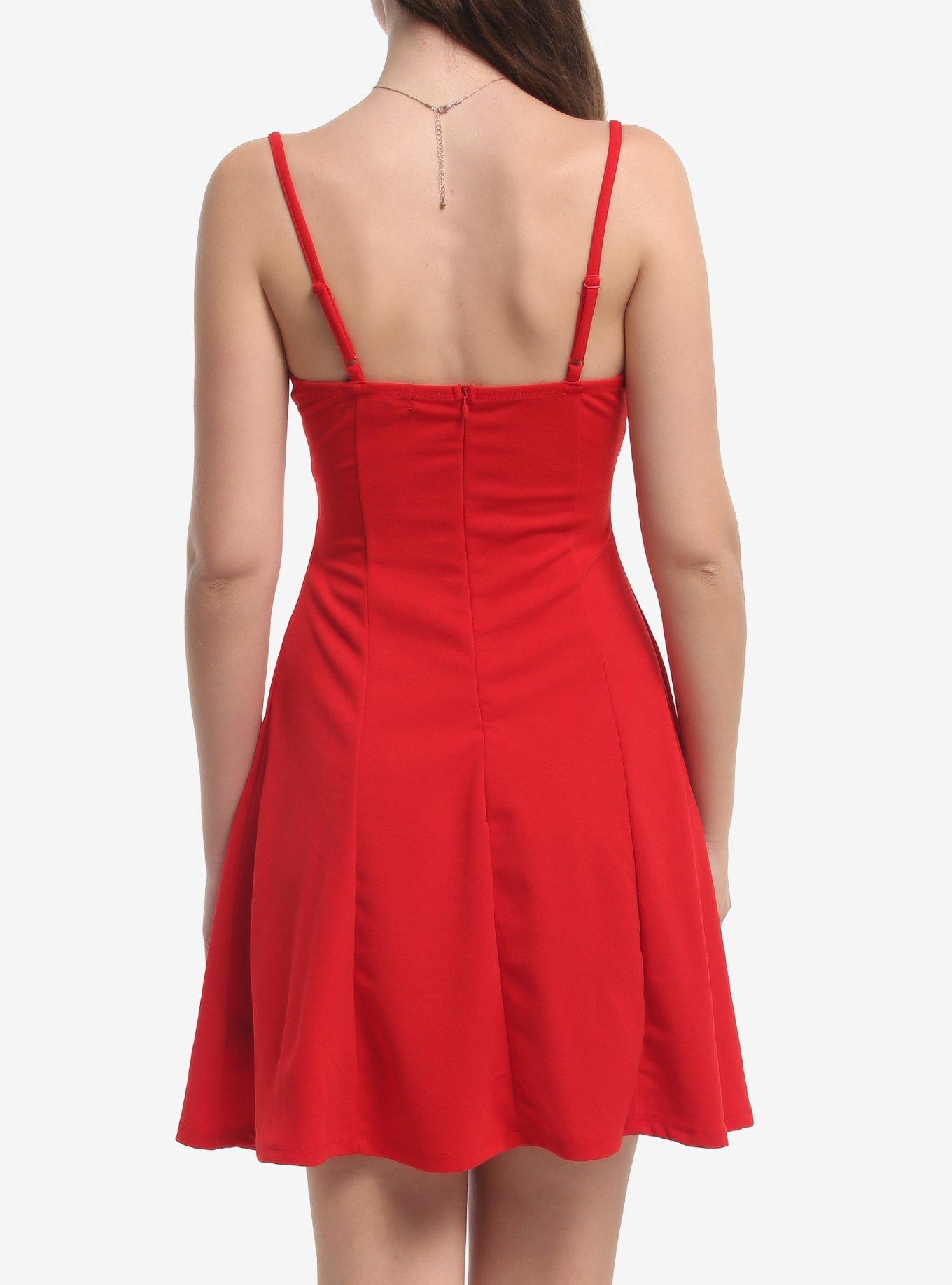 Red Heart Stud Cami Dress, MULTI, alternate - view 3