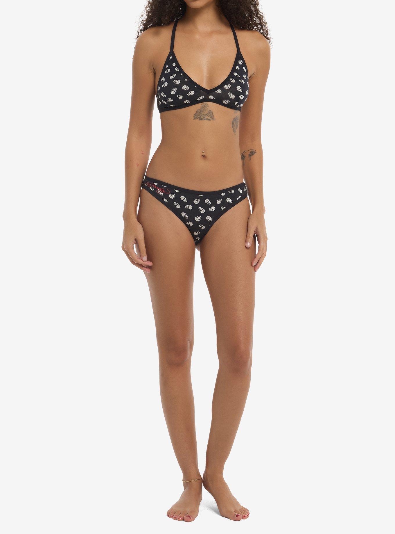 Ed Hardy Skull Bikini Panty, MULTI, alternate - view 2