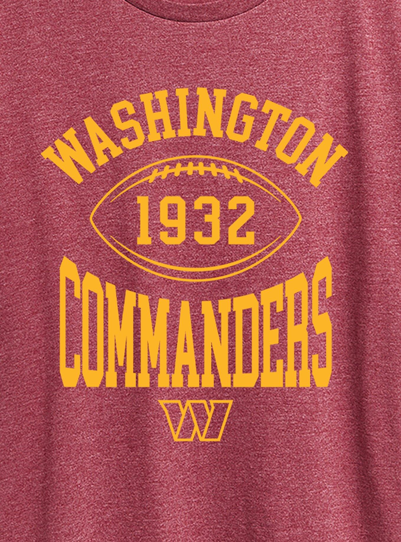 NFL Washington Commanders Pro Block Football Womens T-Shirt