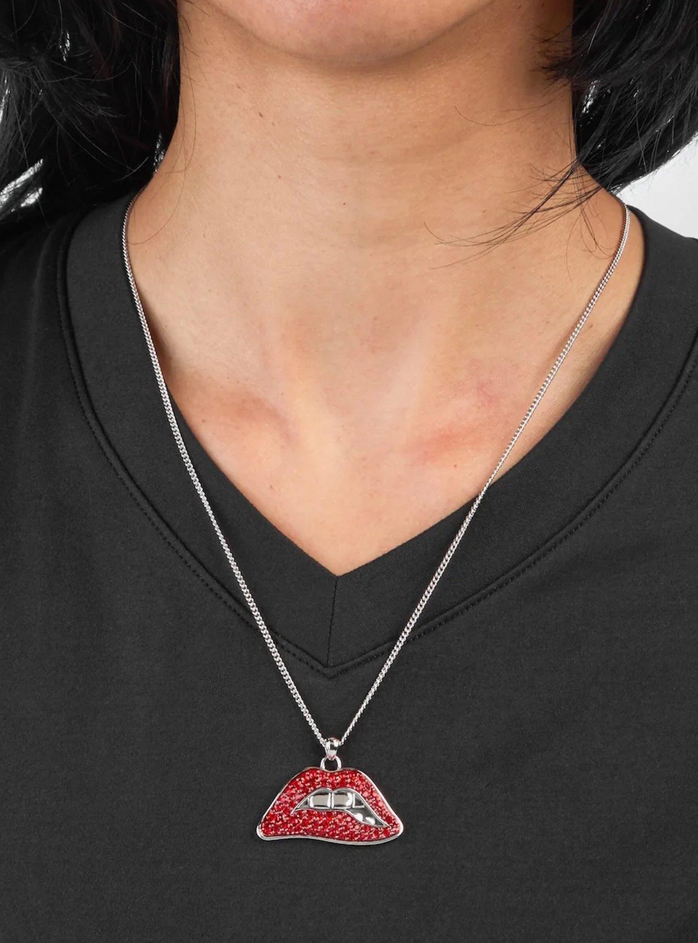 Rocky Horror Picture Show X RockLove Lips Necklace, , alternate - view 3