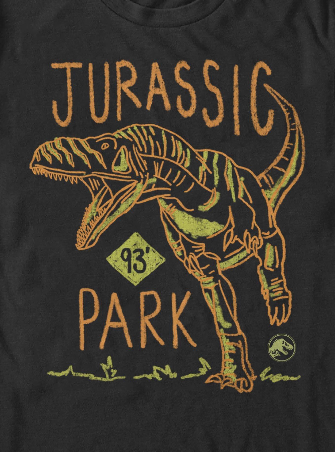Jurassic Park Bite Time Big & Tall T-Shirt, BLACK, alternate - view 2