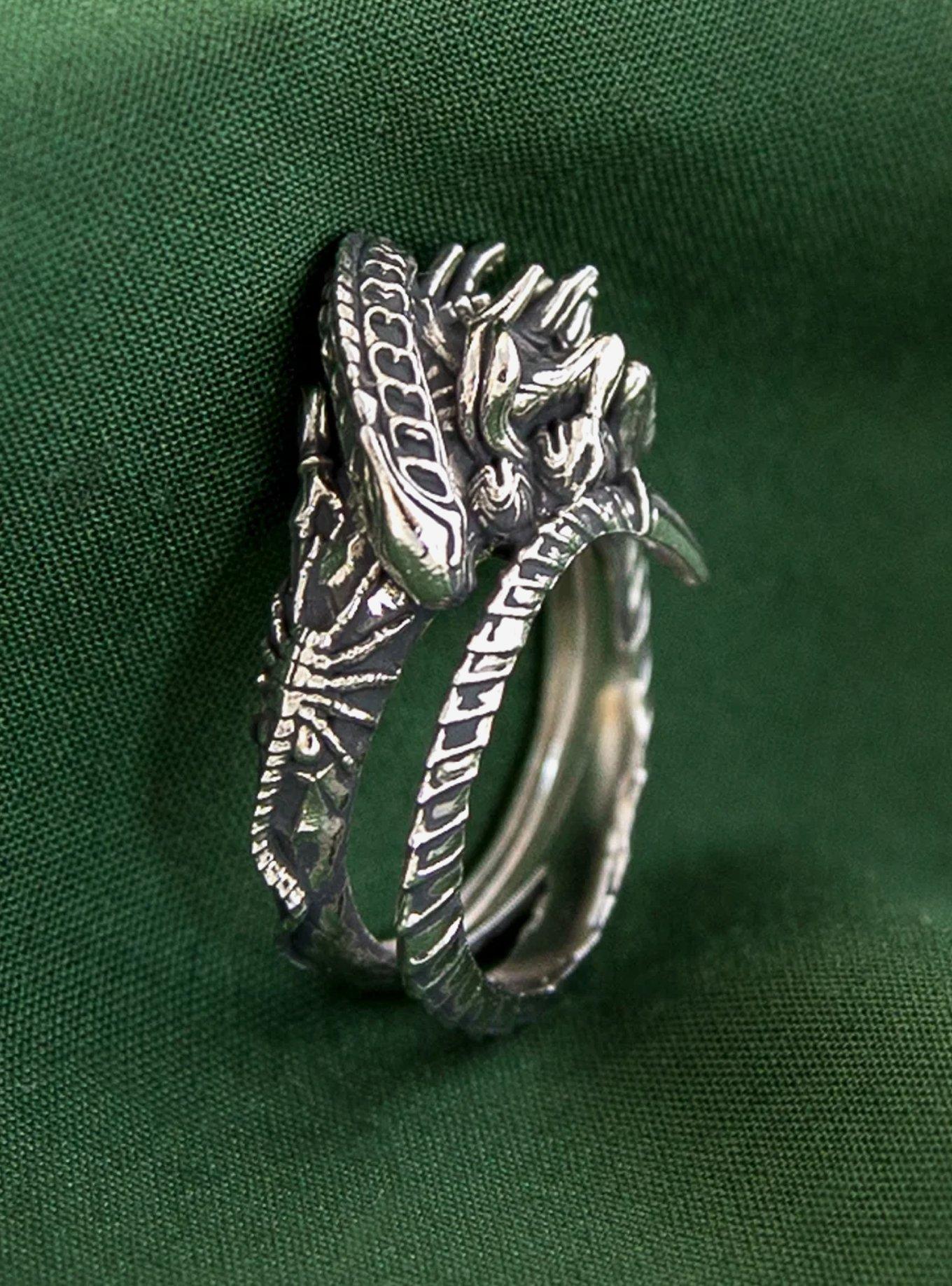 Alien X RockLove Alien Xenomorph Queen Ring, SILVER, alternate - view 5