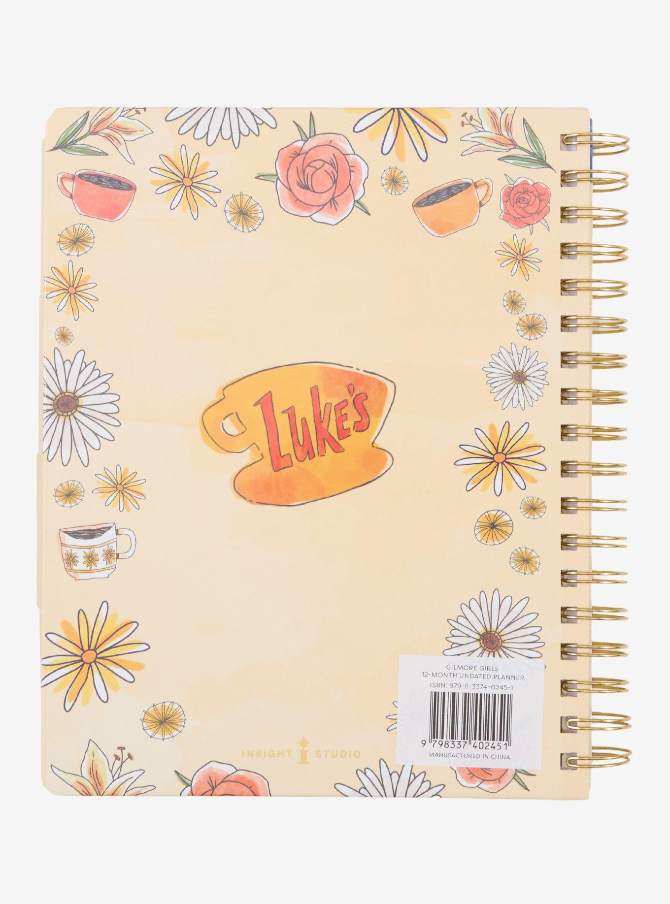 Gilmore Girls Coffee Floral Undated Planner, , alternate - view 2
