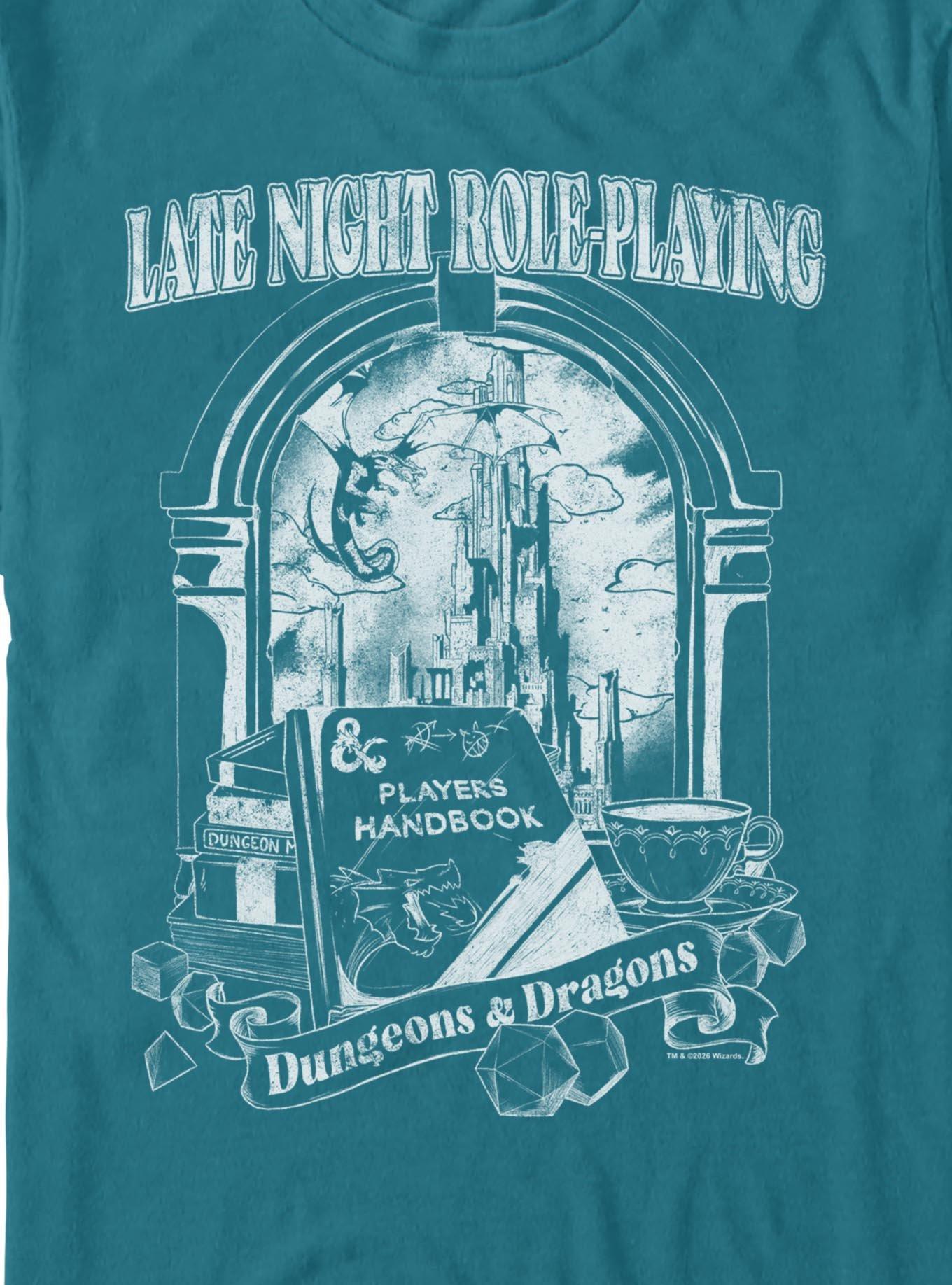 Dungeons & Dragons Late Night Role-Playing Garment Dye T-Shirt Box Lunch Exclusive, TOPAZ, alternate - view 2