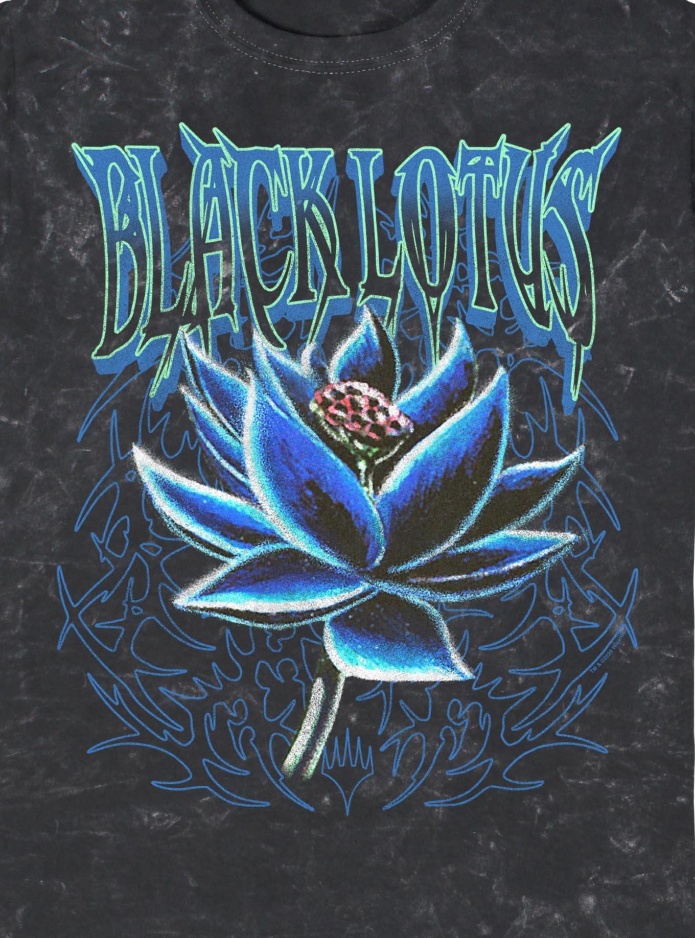 Magic The Gathering Black Lotus Mineral Wash T-Shirt Box Lunch Exclusive, BLACK, alternate - view 2