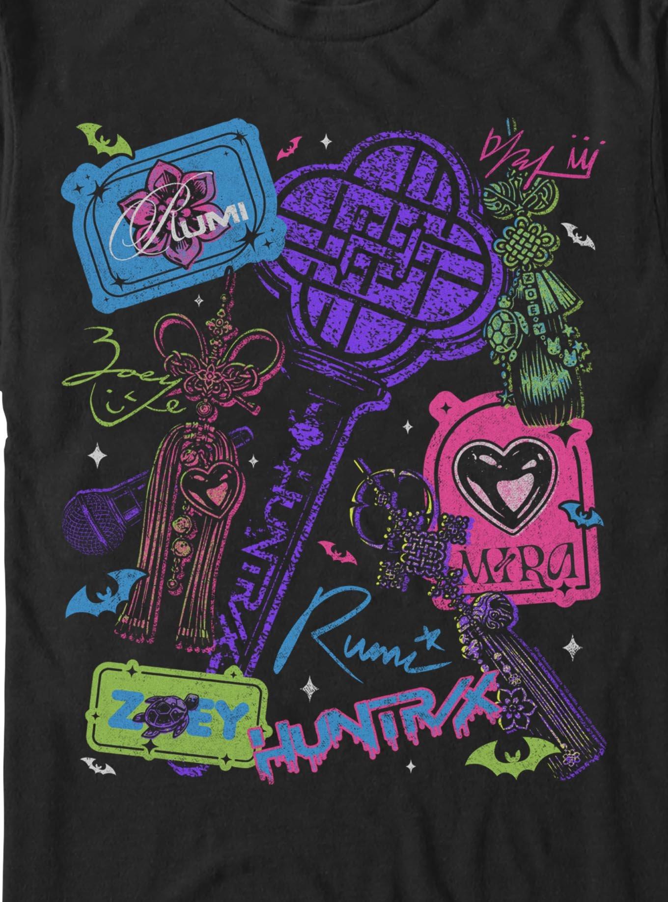 KPop Demon Hunters Icons T-Shirt Box Lunch Exclusive, BLACK, alternate - view 2