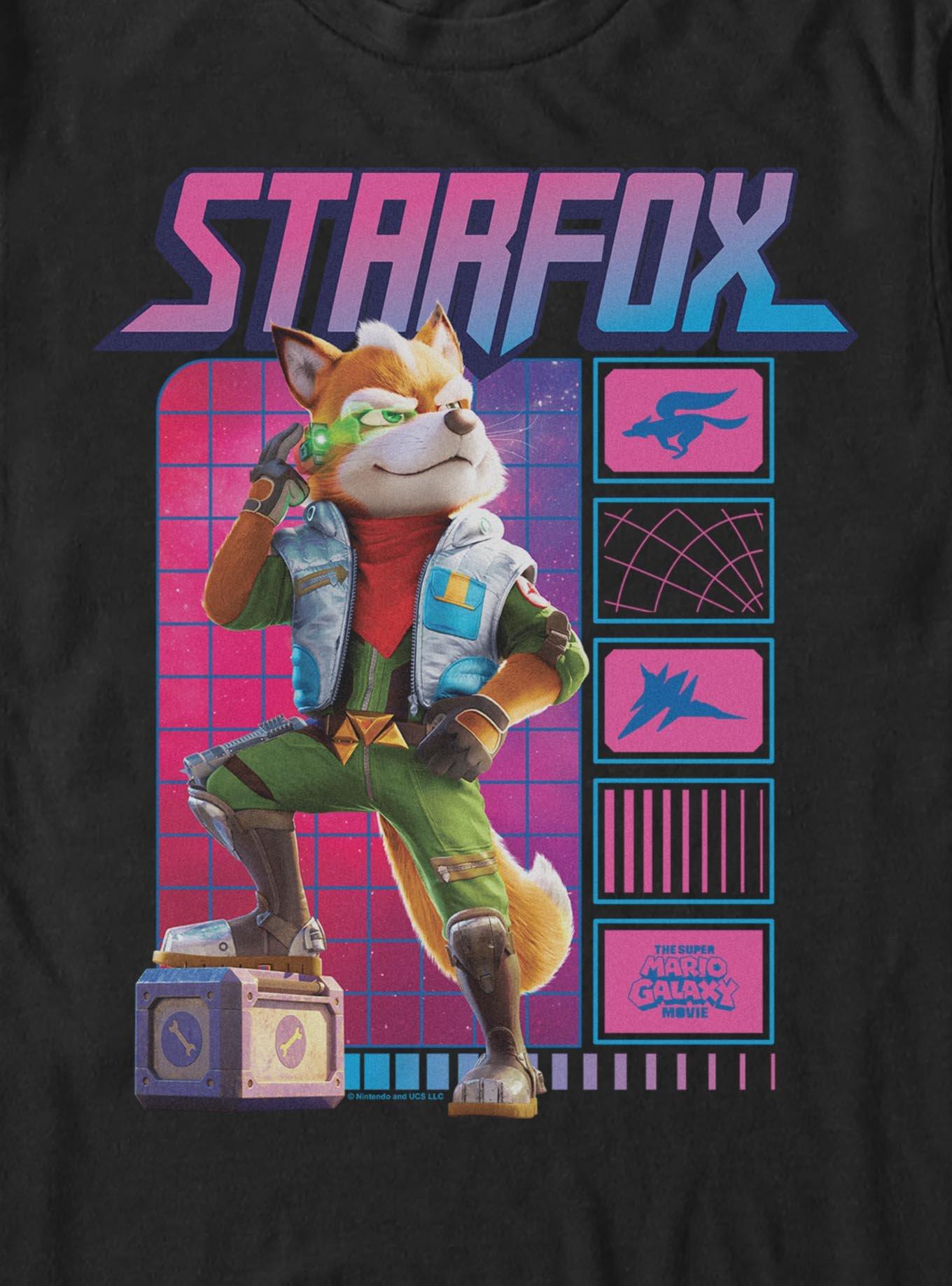 Nintendo Star Fox McCloud T-Shirt, BLACK, alternate - view 2