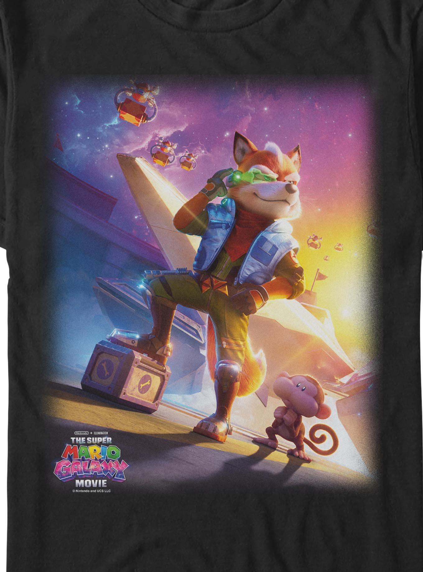 Nintendo Star Fox Poster T-Shirt, BLACK, alternate - view 2