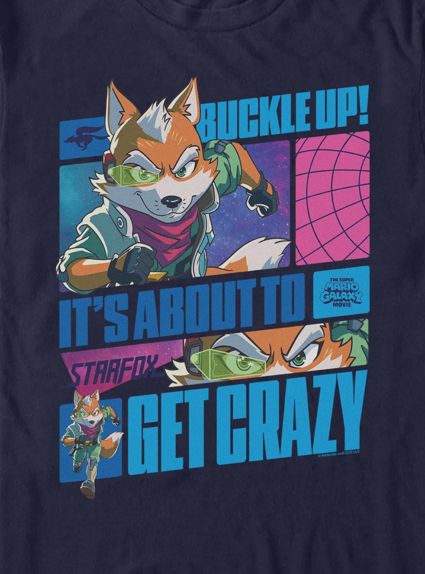 Nintendo Star Fox Panels T-Shirt, NAVY, alternate - view 2