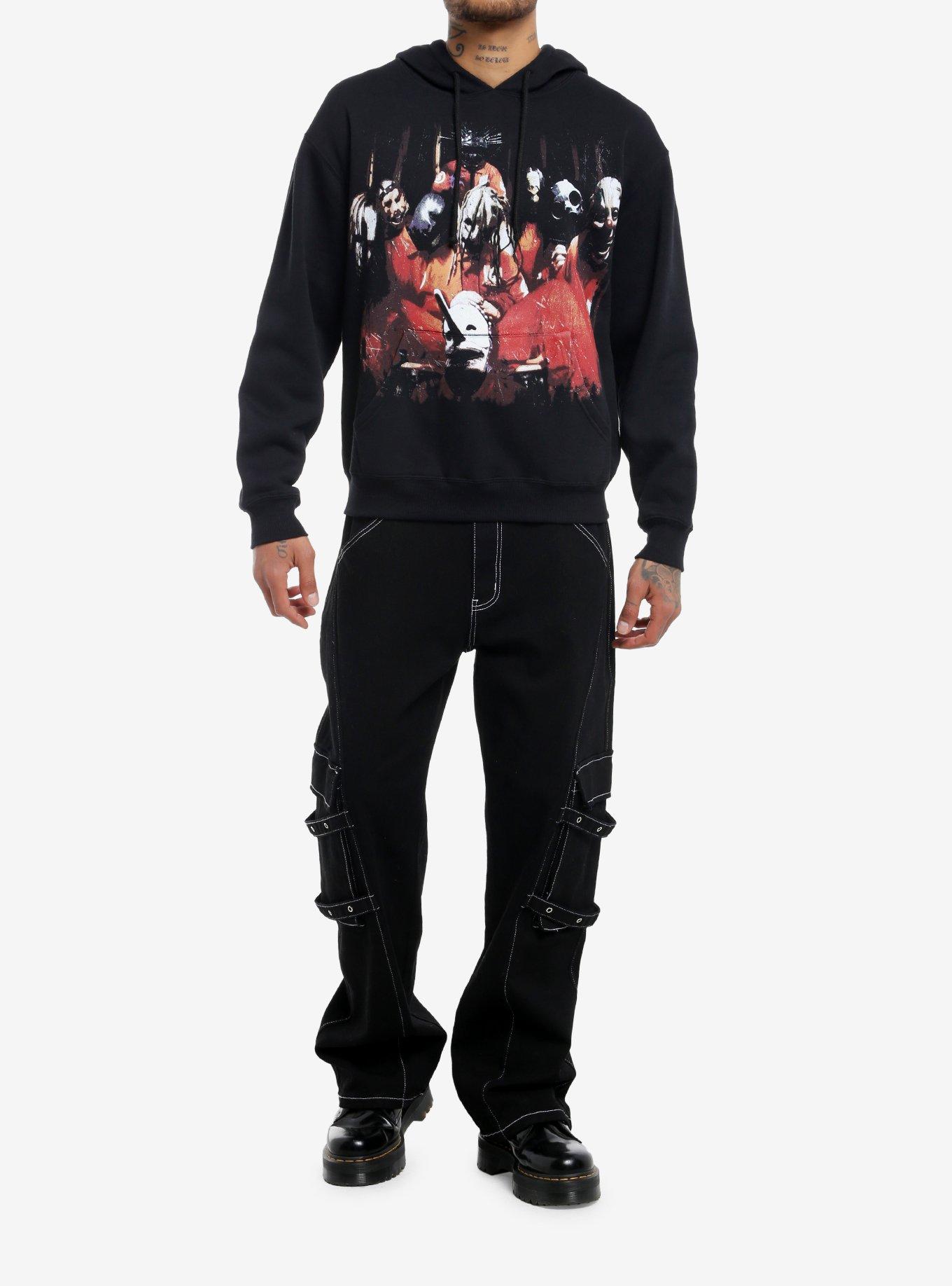 Slipknot Group Logo Hoodie, BLACK, alternate - view 3