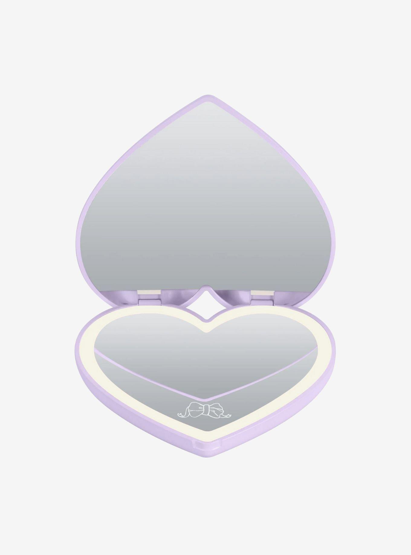 Kuromi Lovely Ribbon LED Heart Compact Mirror, , alternate - view 3