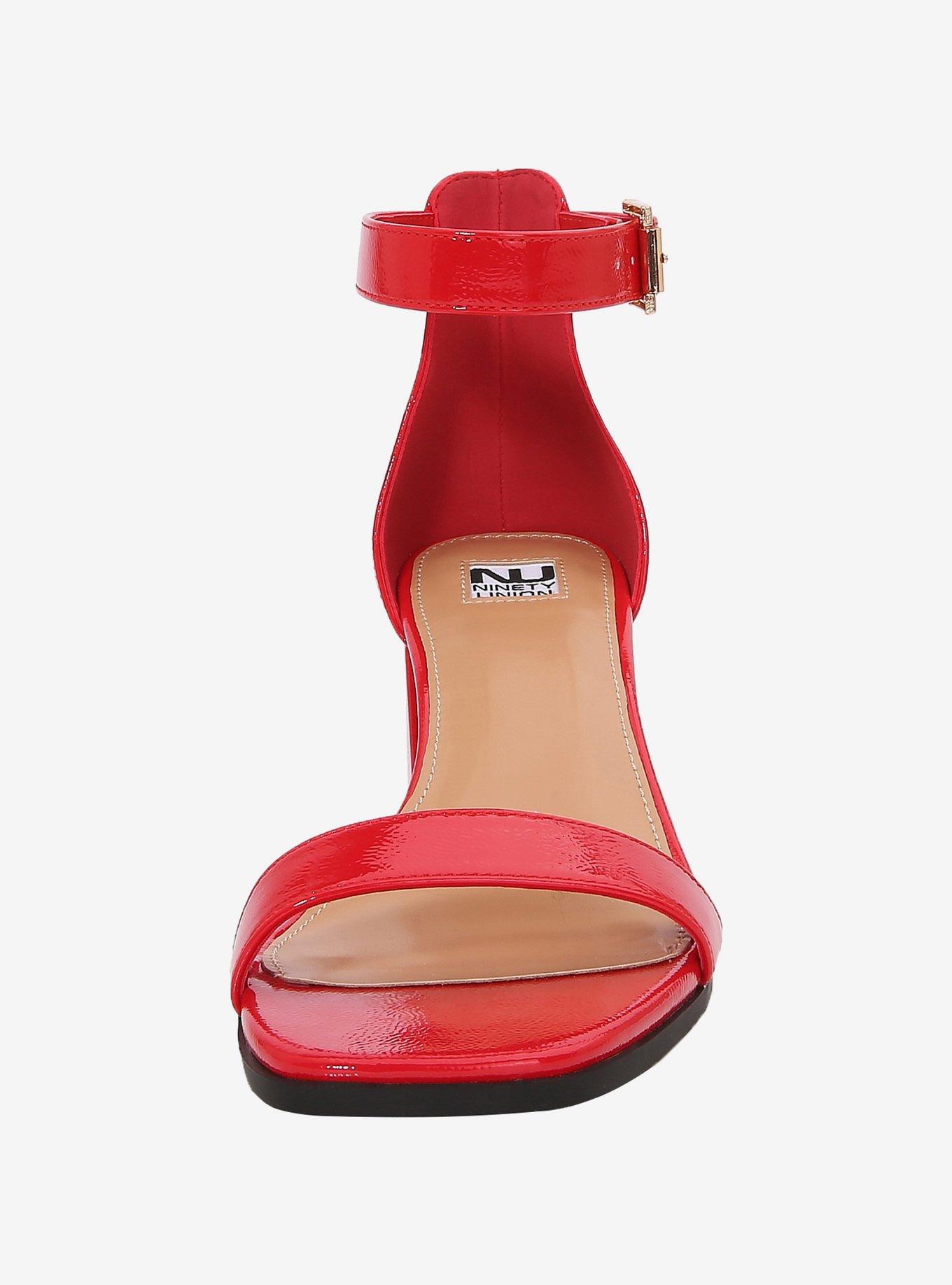 Vita Red Block Heel Sandal, RED, alternate - view 3