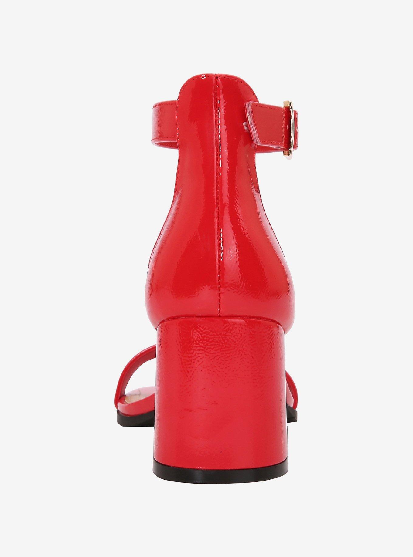 Vita Red Block Heel Sandal, RED, alternate - view 4