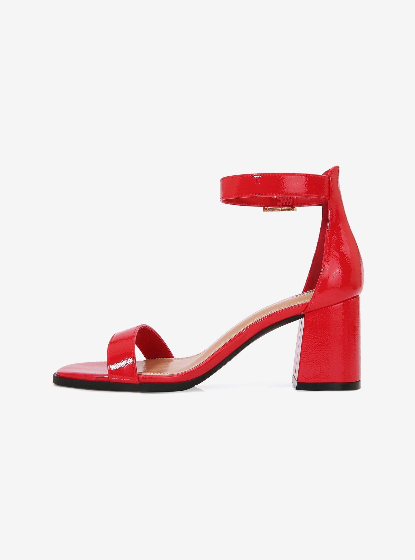 Vita Red Block Heel Sandal, RED, alternate - view 5