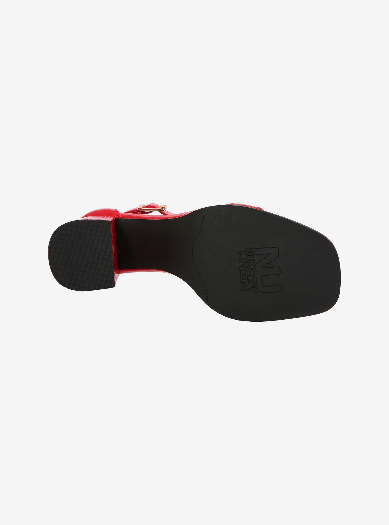 Vita Red Block Heel Sandal, RED, alternate - view 6