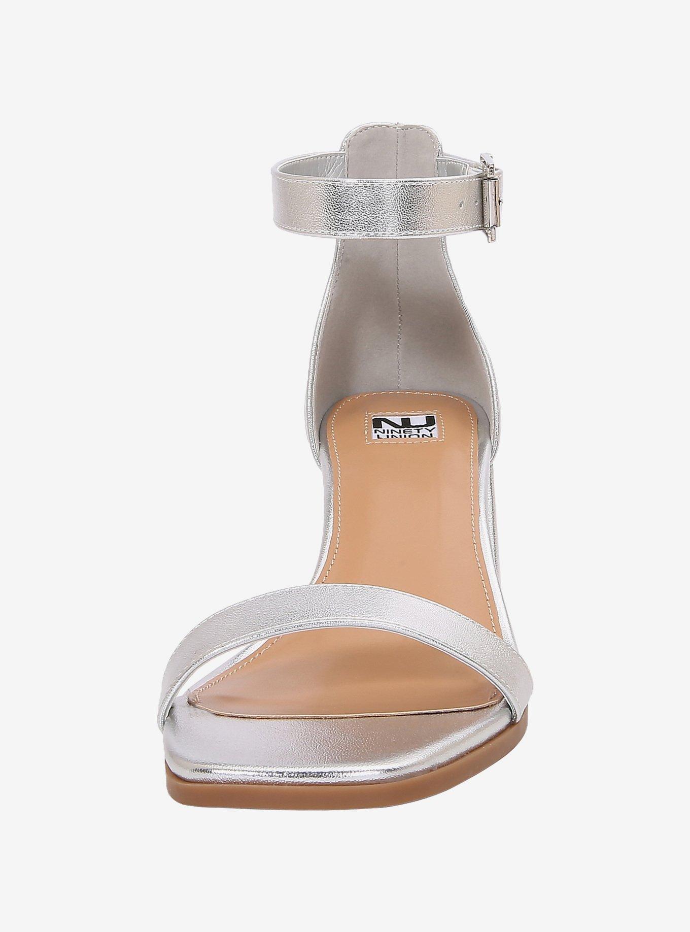 Vita Silver Block Heel Sandal, SILVER, alternate - view 3