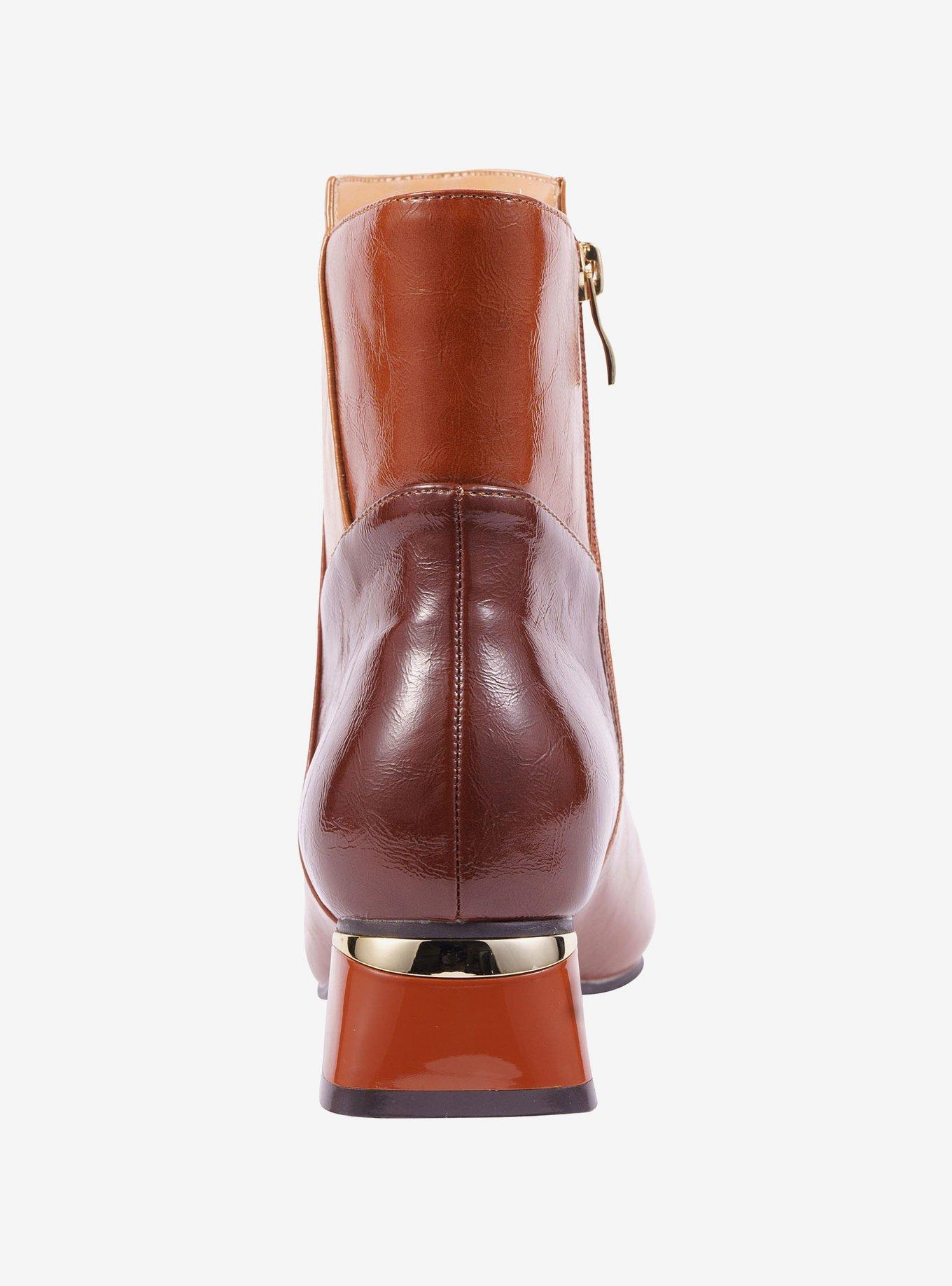 Rudy Brown Patchwork Bootie, BROWN, alternate - view 4