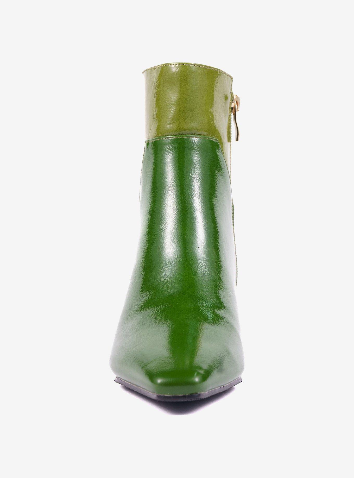 Rudy Green Patchwork Bootie, GREEN, alternate - view 3