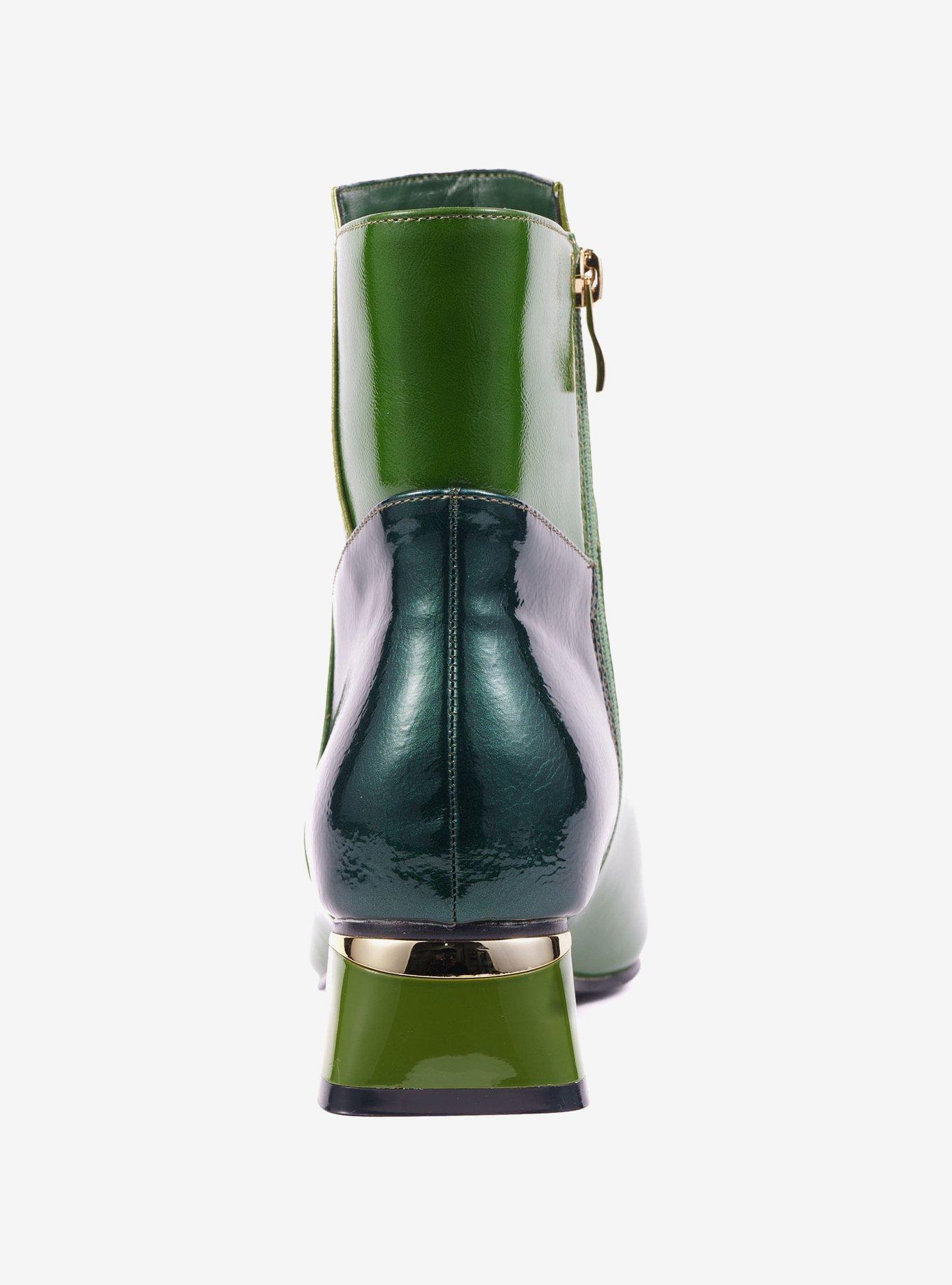 Rudy Green Patchwork Bootie, GREEN, alternate - view 4