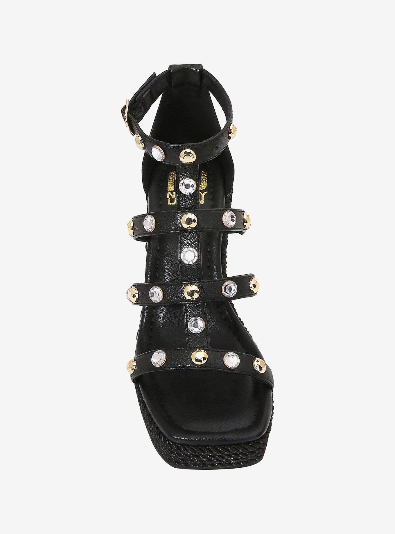 Panda Black Strap Wedge, BLACK, alternate - view 3