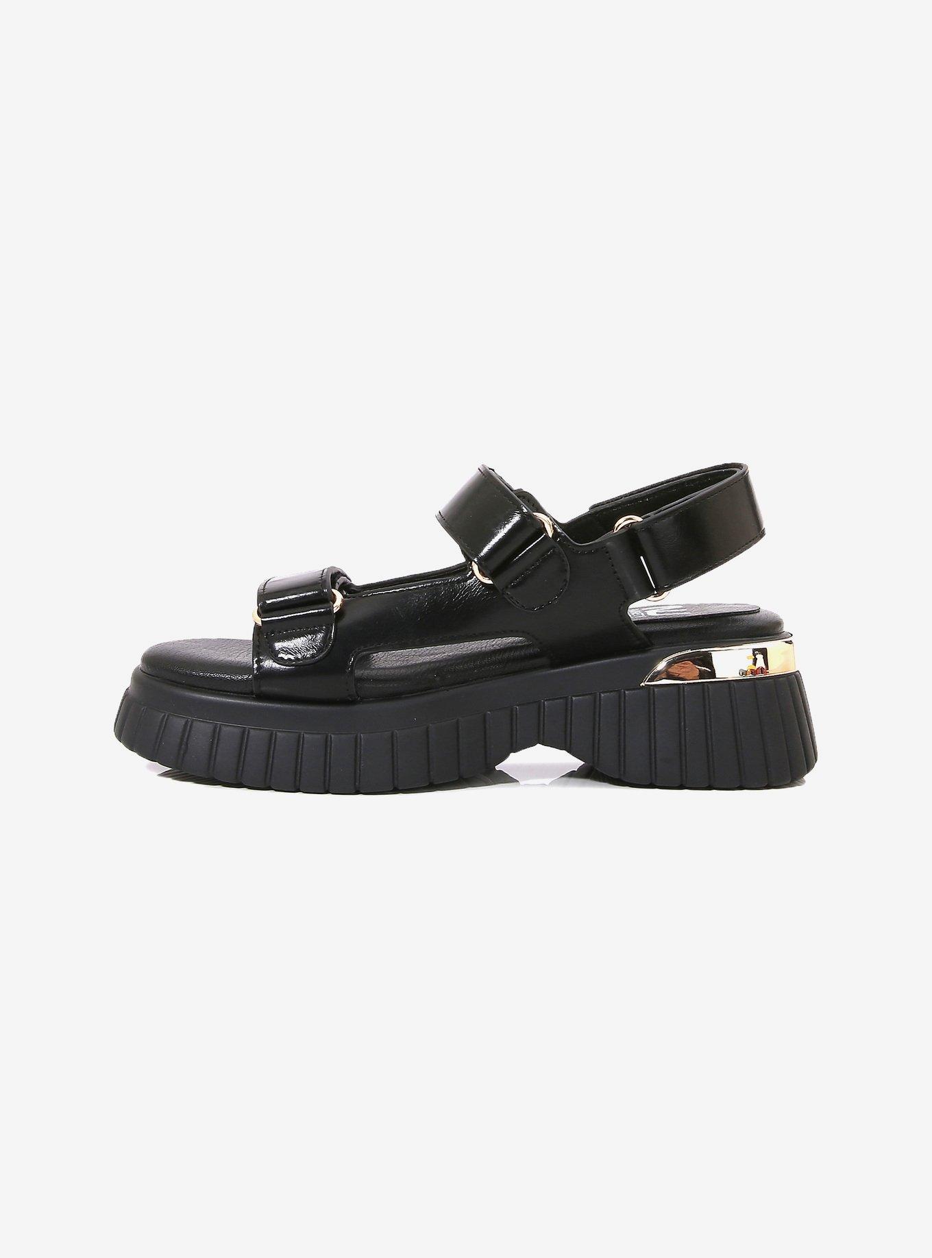 Bayside Black Velcro Sport Sandal, BLACK, alternate - view 5