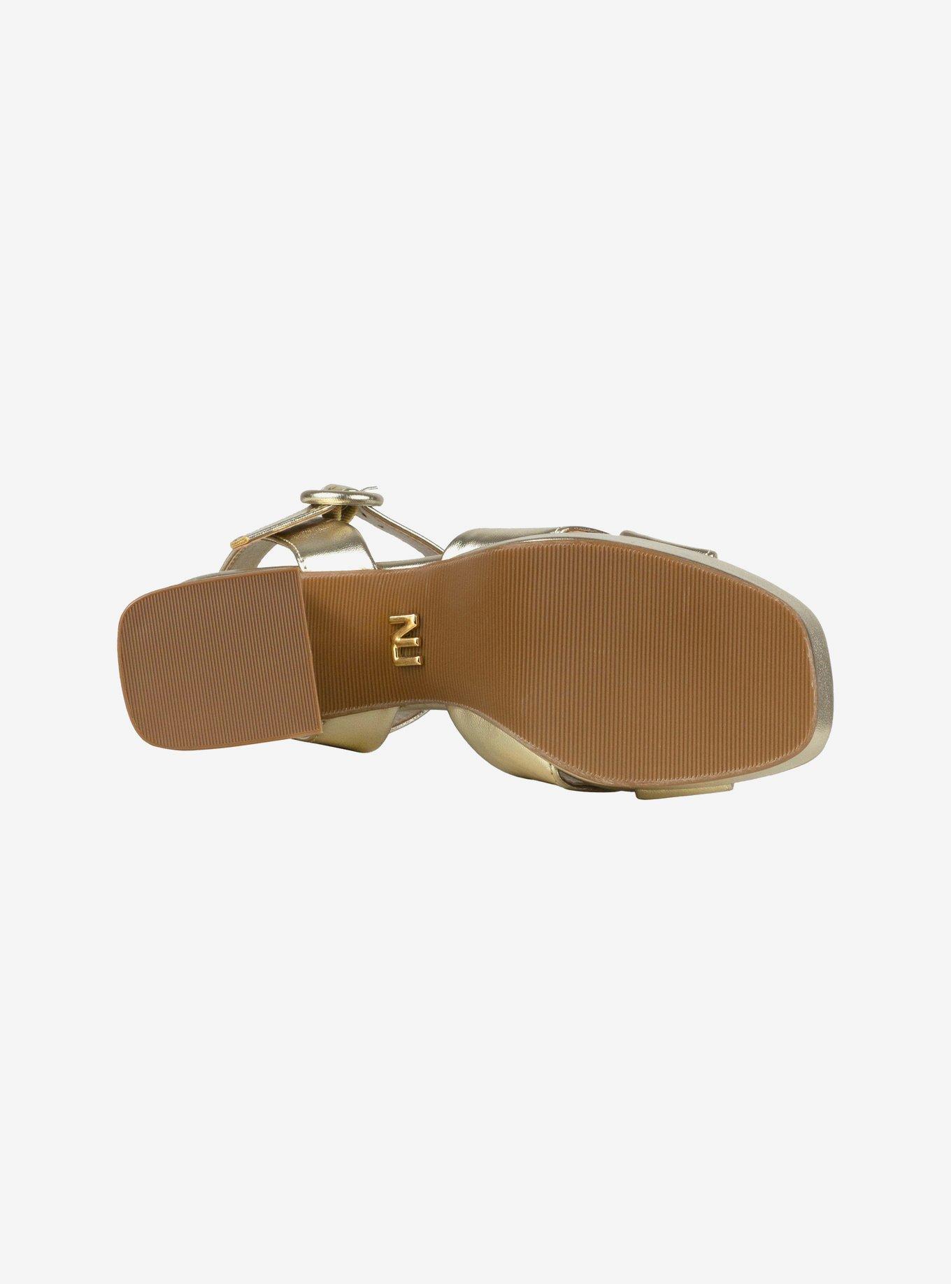 Emely Gold Platform Sandal, GOLD, alternate - view 4