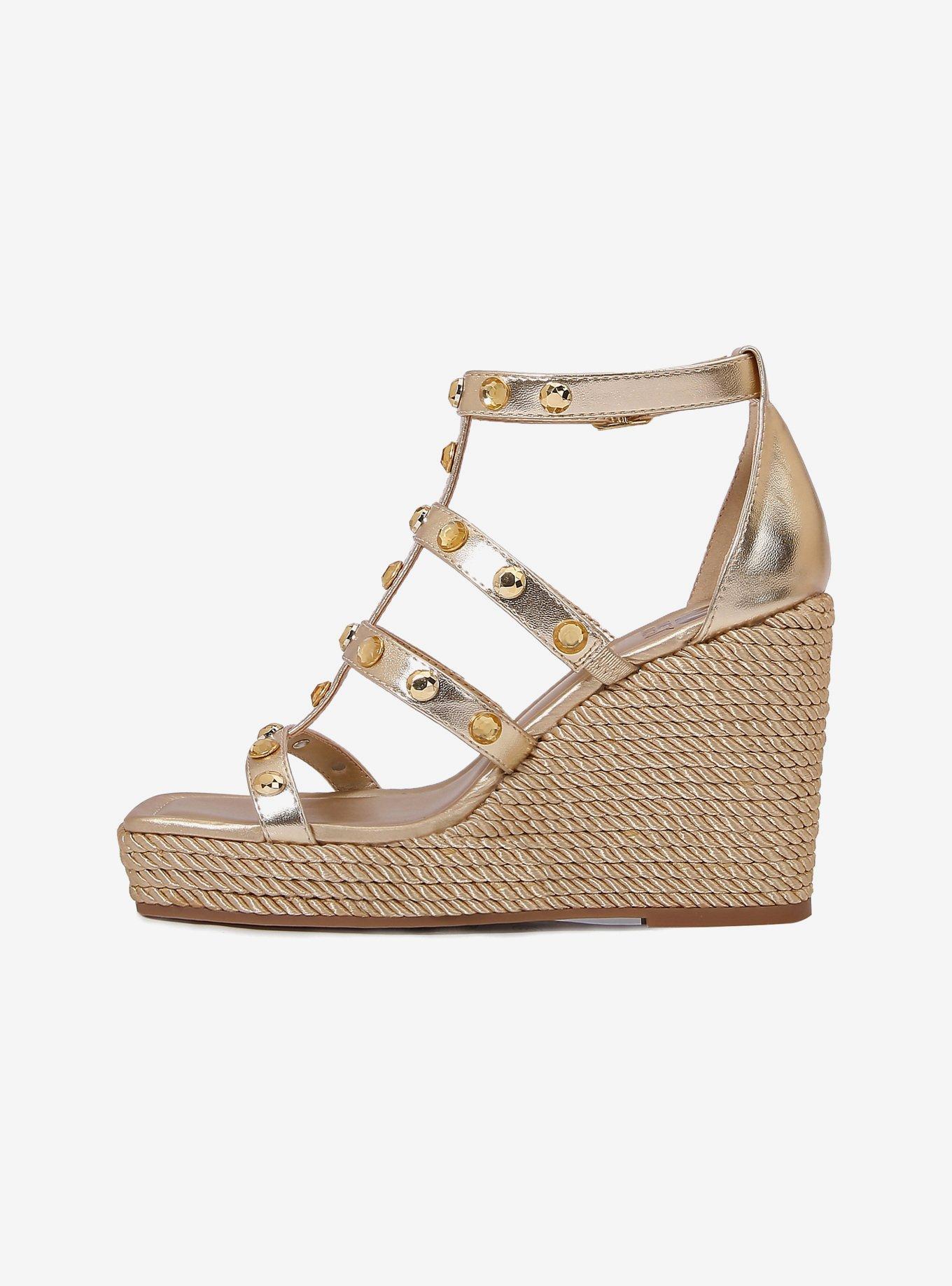 Panda Gold Strap Wedge, GOLD, alternate - view 5