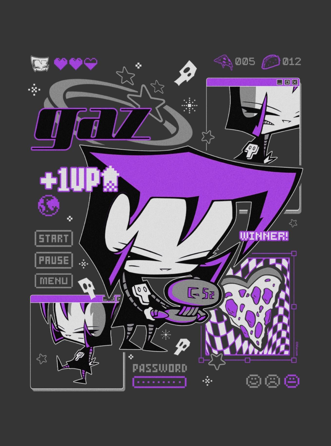 Invader ZIM Gaz Game Slave 2 Winner Hoodie Hot Topic Exclusive, BLACK, alternate - view 4