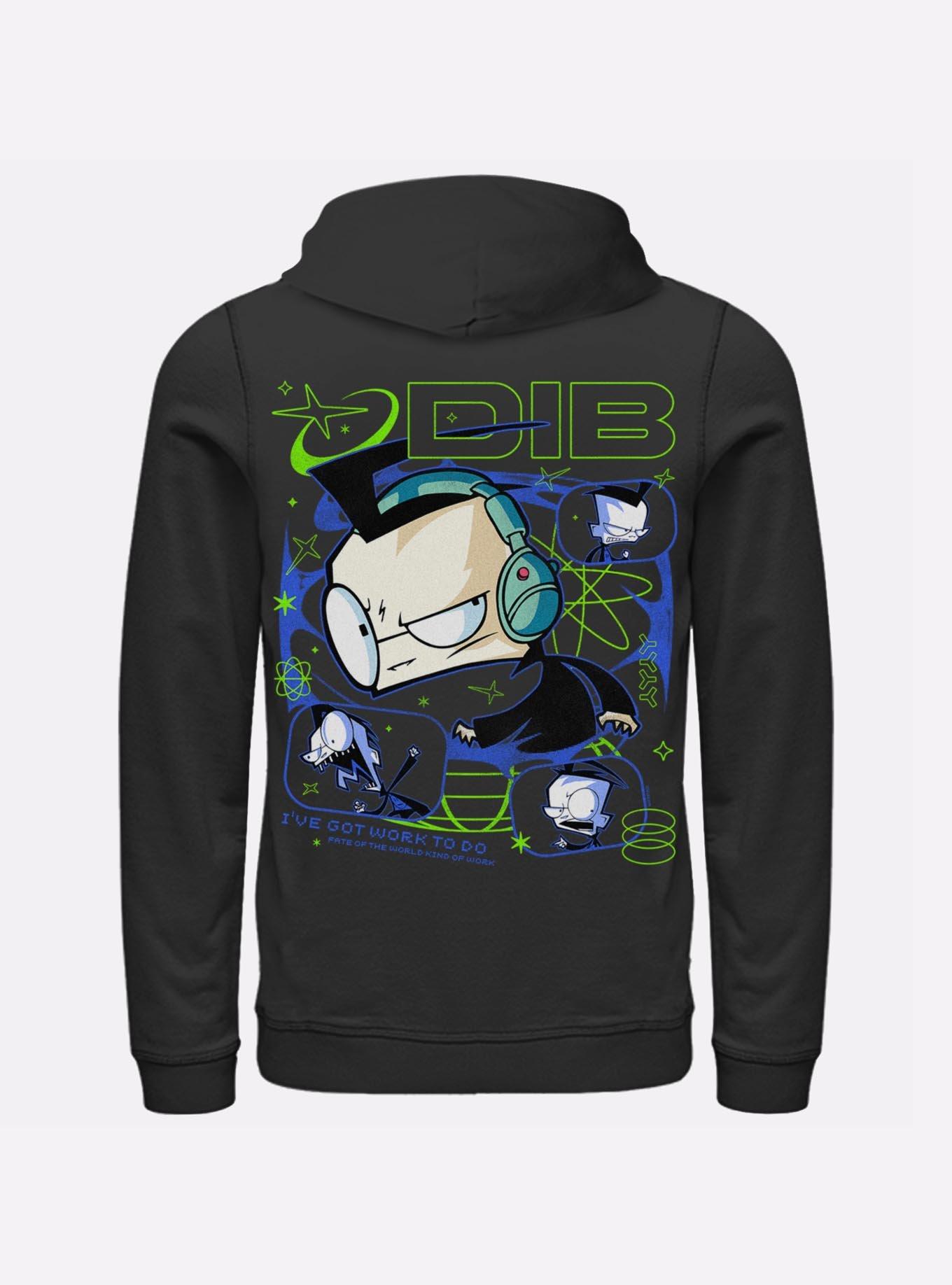 Invader ZIM Dib Tech Hoodie Hot Topic Exclusive, BLACK, alternate - view 2