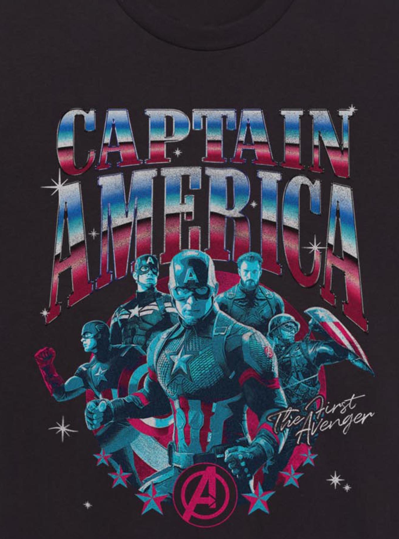 Marvel Avengers: Endgame Captain America Steve Rogers T-Shirt, BLACK, alternate - view 3