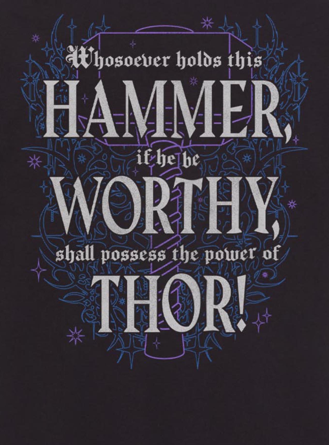 Marvel Avengers: Endgame Thor Worthy Odinson T-Shirt, BLACK, alternate - view 4