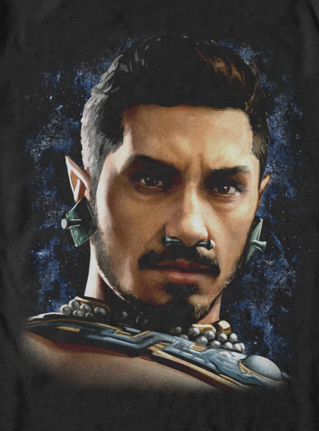 Marvel Black Panther Namor Gold T-Shirt BoxLunch Exclusive, BLACK, alternate - view 4