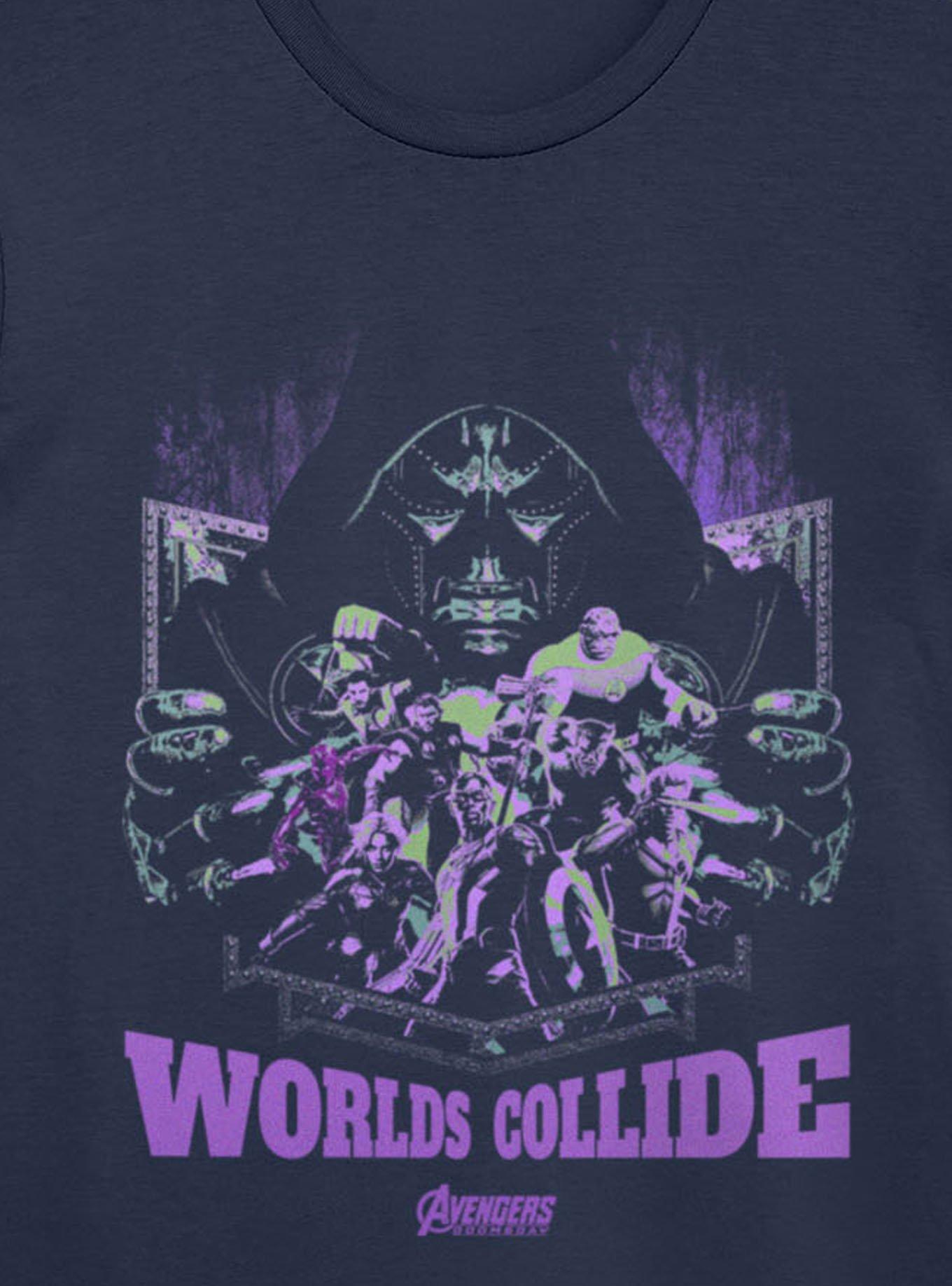 Marvel Avengers Doomsday Worlds Collide With Doom T-Shirt BoxLunch Exclusive, , alternate - view 2