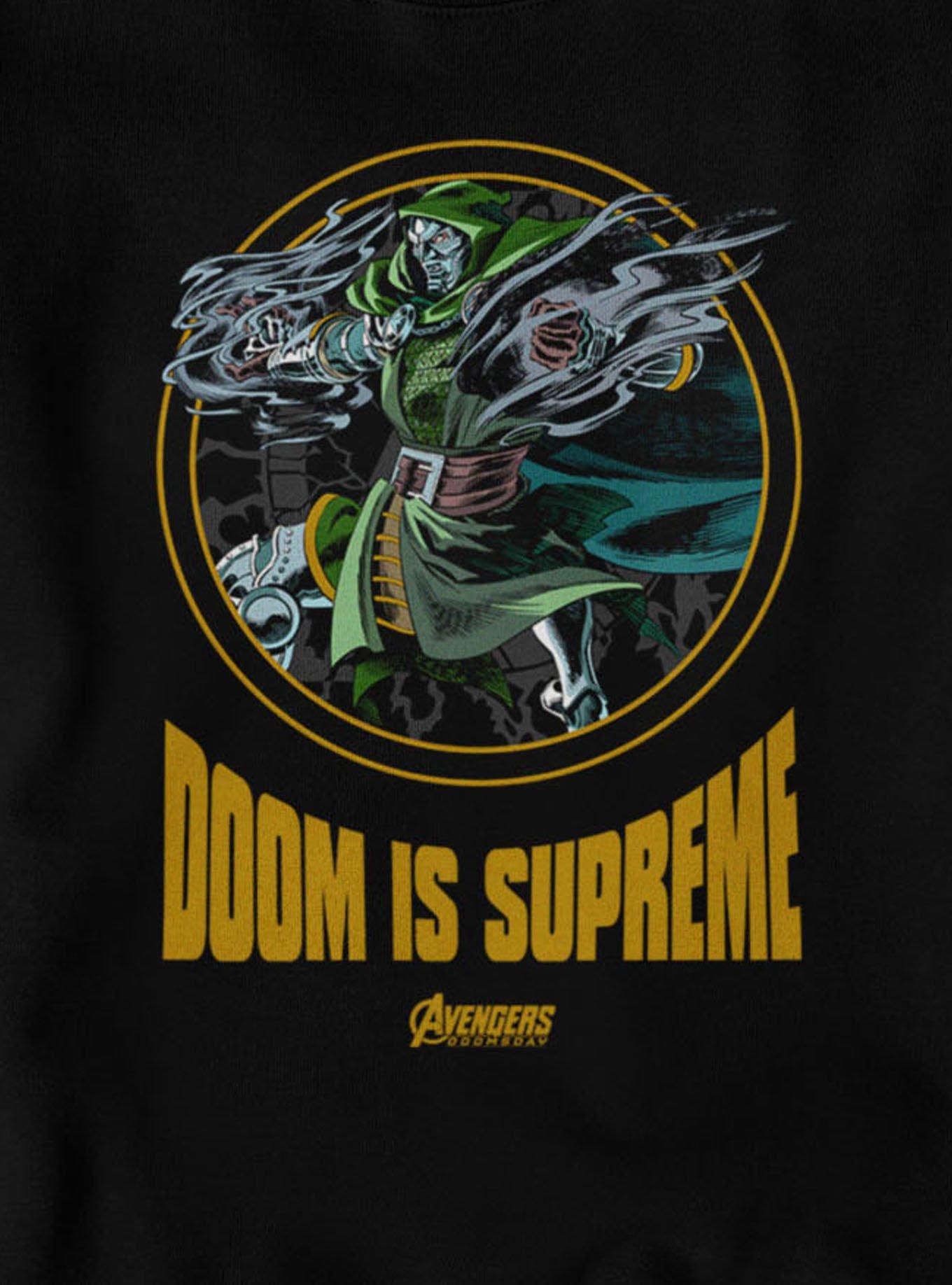 Marvel Avengers Doomsday Doom Is Supreme Circle Of Dr Doom Sweatshirt BoxLunch Exclusive, , alternate - view 2