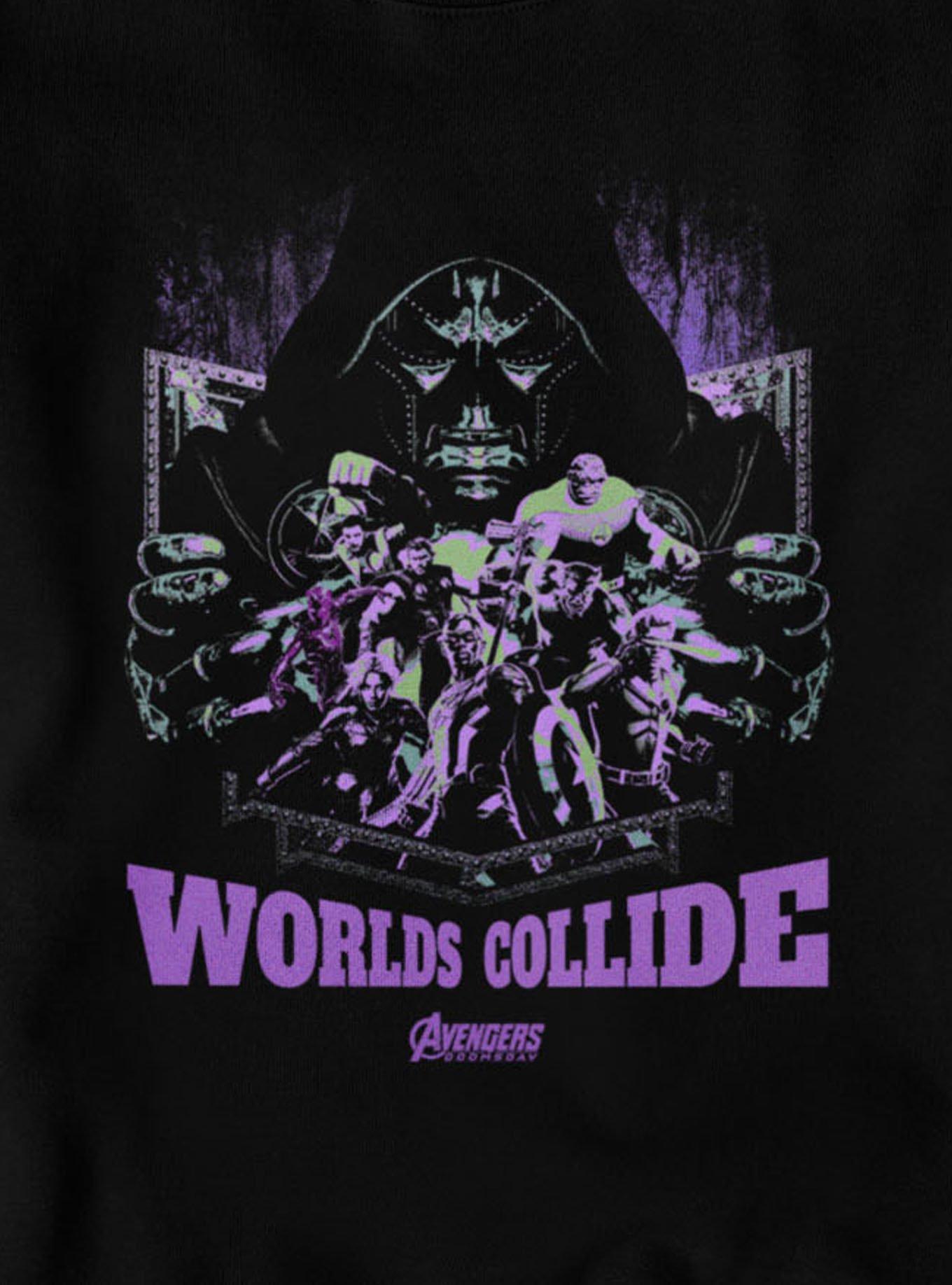 Marvel Avengers Doomsday Worlds Collide With Doom Sweatshirt BoxLunch Exclusive, , alternate - view 2