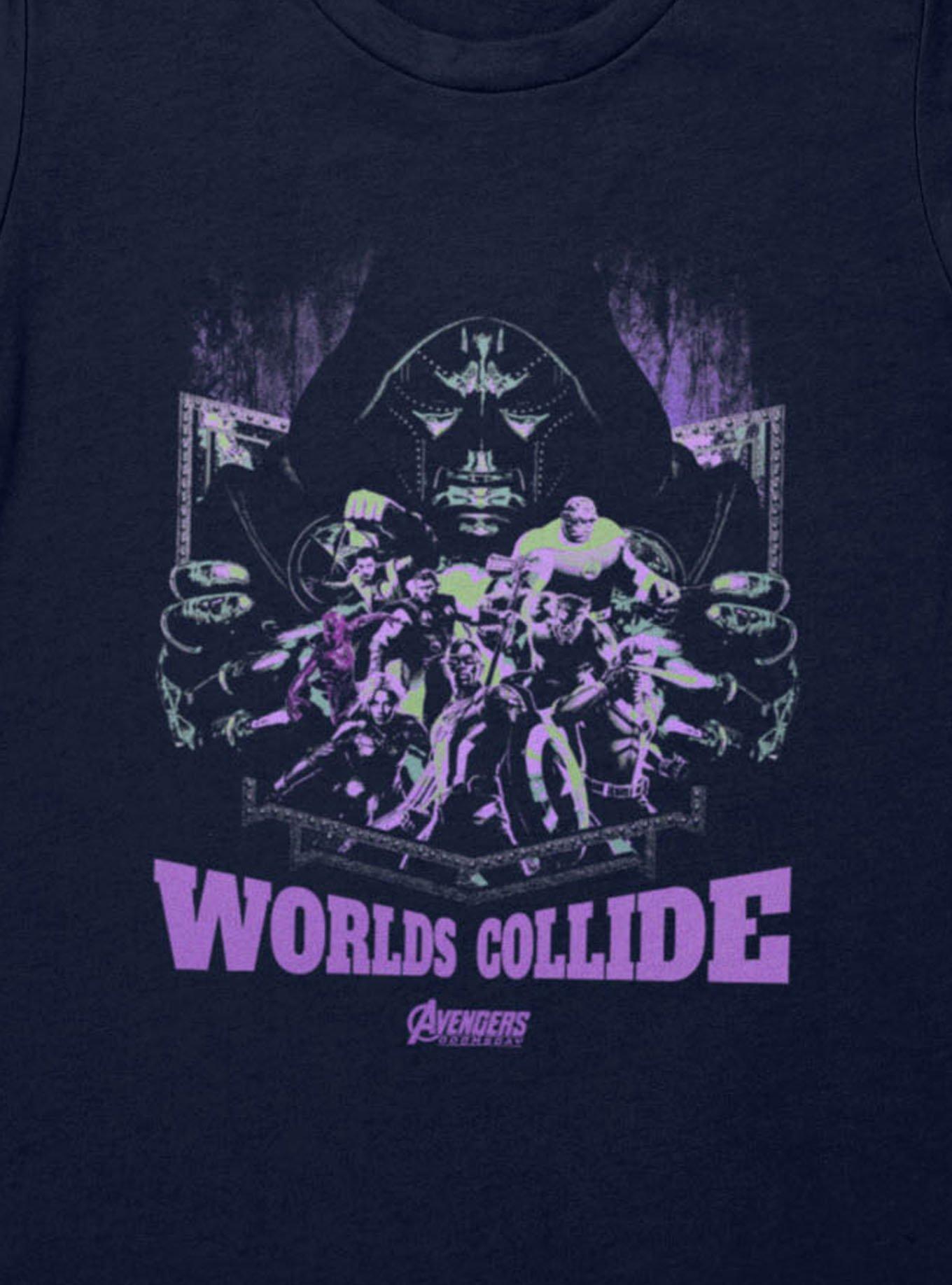 Marvel Avengers Doomsday Worlds Collide With Doom Womens T-Shirt BoxLunch Exclusive, , alternate - view 2
