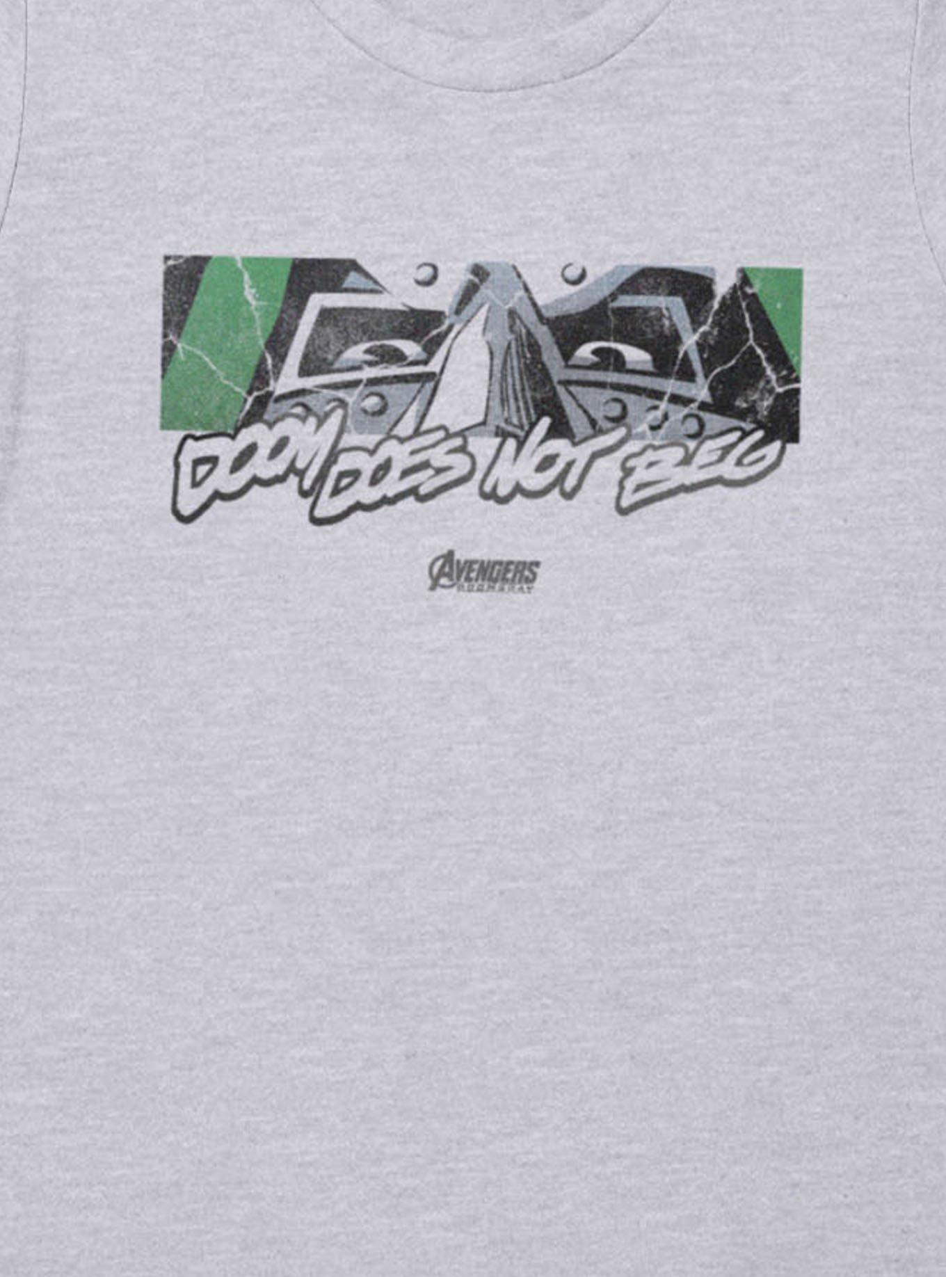 Marvel Avengers Doomsday Eyes Doom Does Not Beg Womens T-Shirt BoxLunch Exclusive, , alternate - view 2