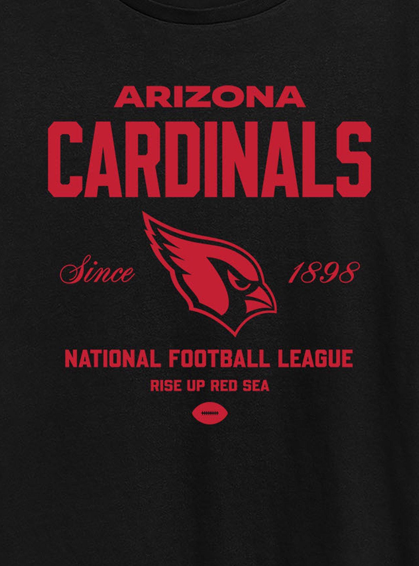 NFL Arizona Cardinals Bold League Girls T-Shirt, BLACK, alternate - view 2